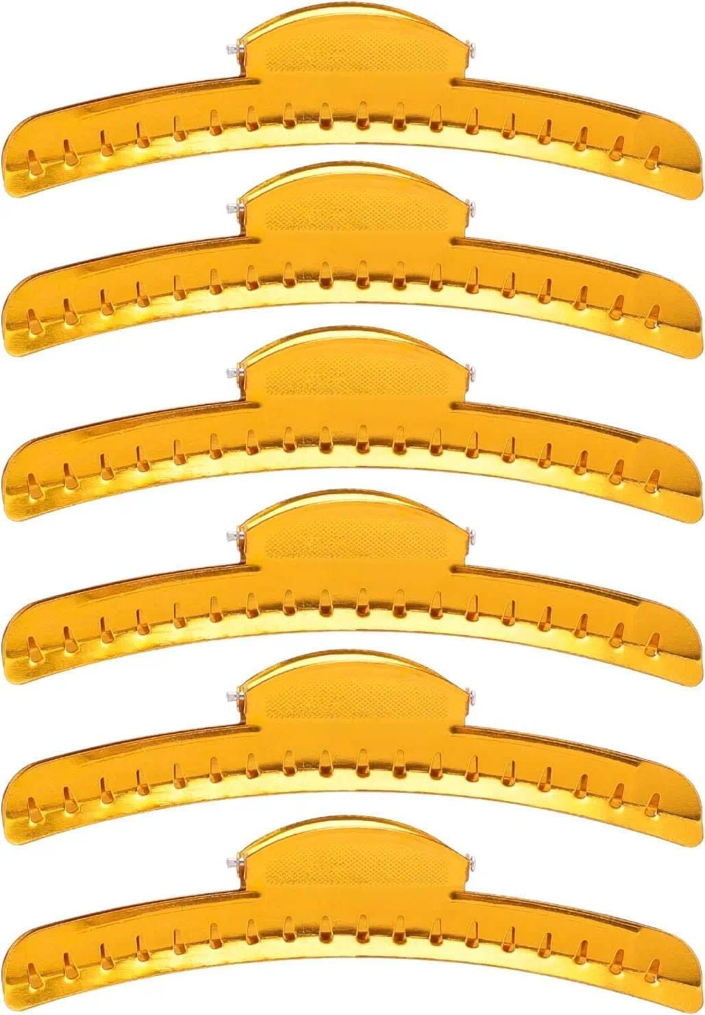 Metal Finger Wave Clips for Women, Vintage Style Small Hair Clips with Strong Grip and Comfortable Fit - 12 PCS, Ruibex （Gold） - Gold image number 5