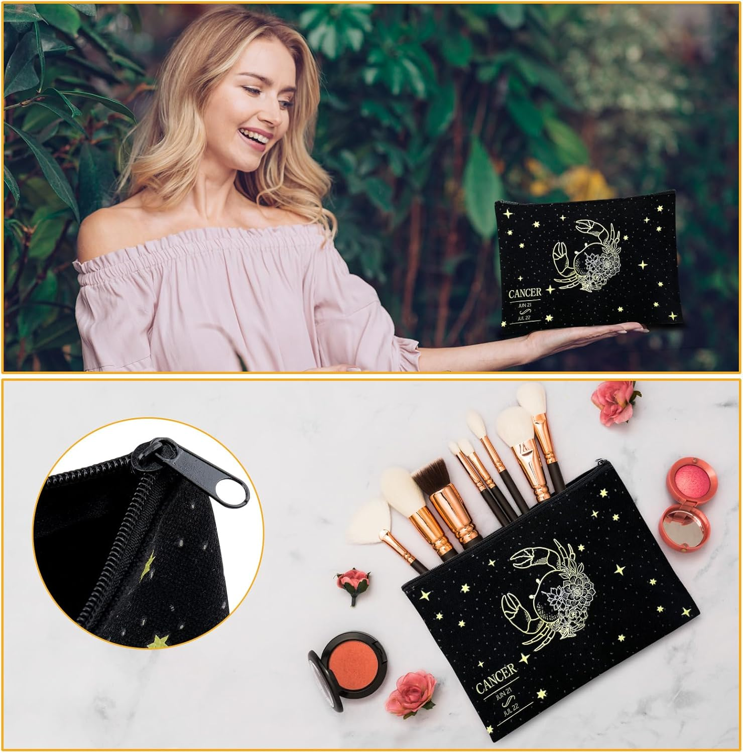 12PCS Cancer Zodiac Birthday Gifts for Women-Cancer Zodiac Gifts for Women, Mom, Wife, Self Care Package,Get Well Soon, Mother'S Day Baskets Birthday Astrological Baskets image number 5