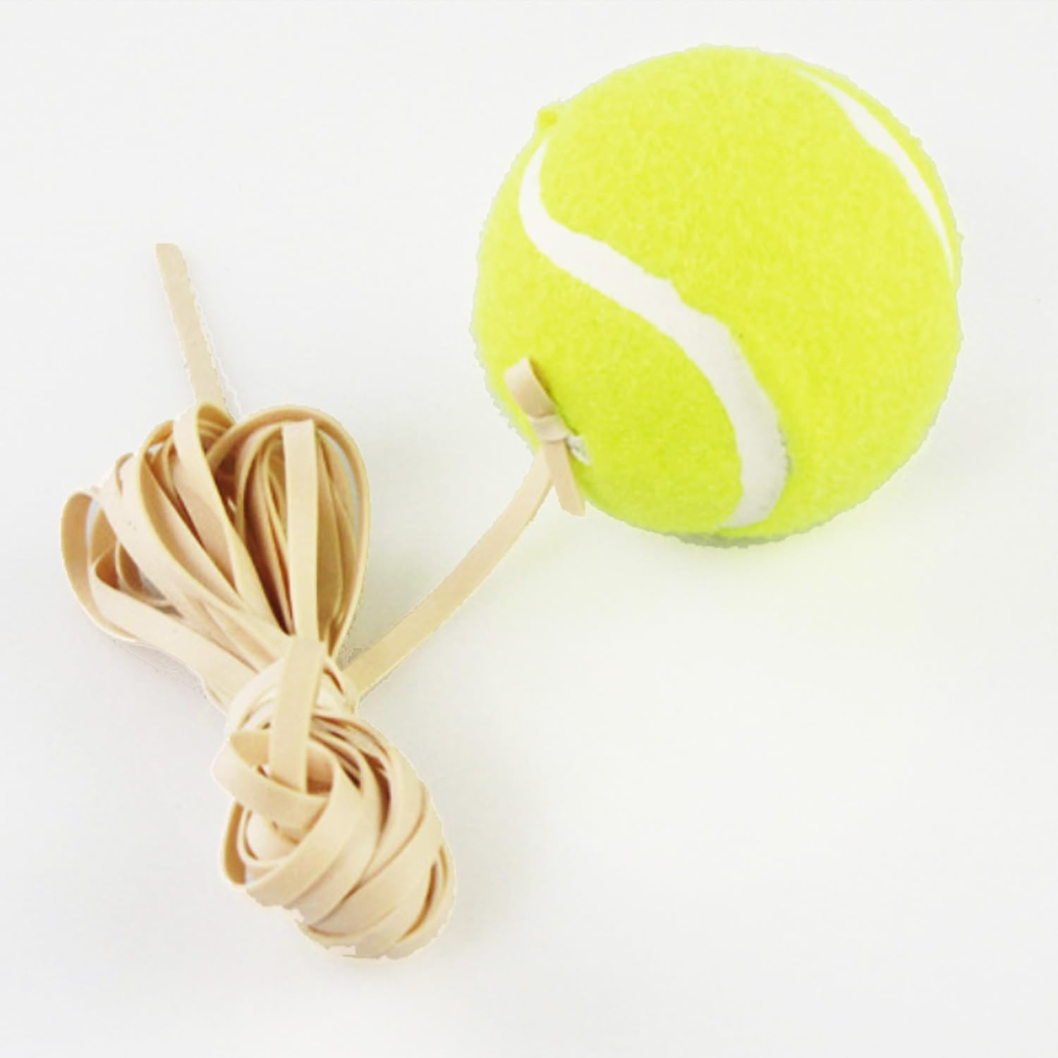 4 X Tennis Trainer Balls with Elastic Band Rebound, Single Solo One Person Practice Training Tool image number 3