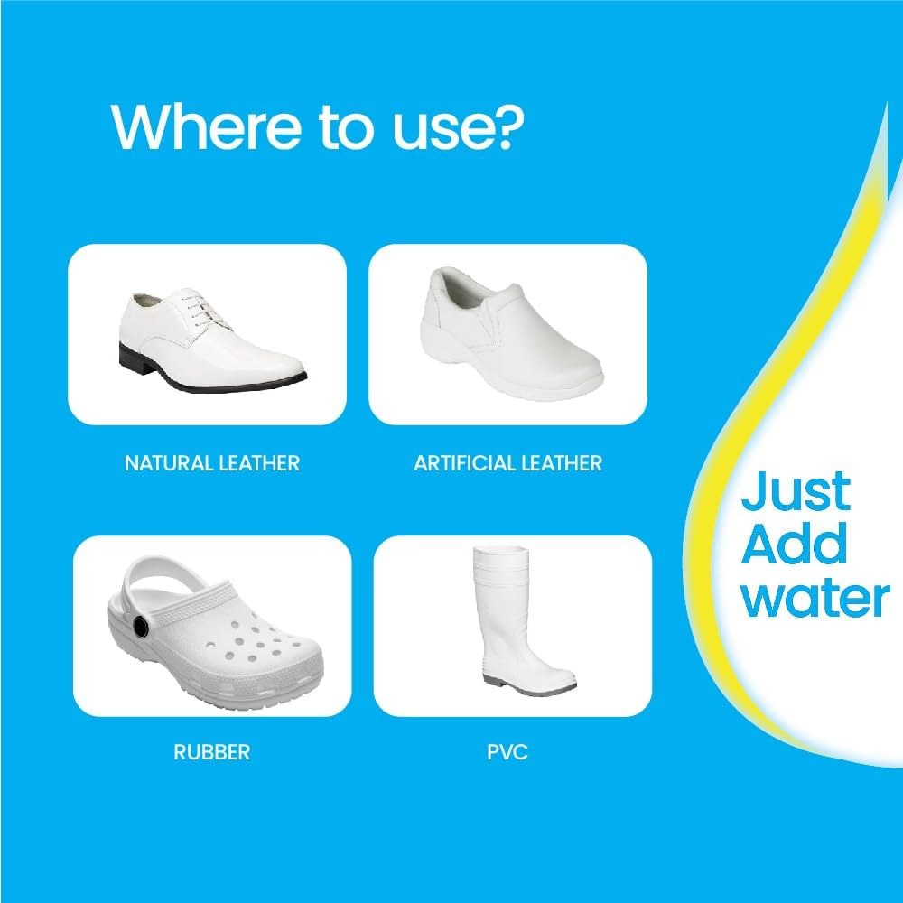 White Magic Eco Eraser Dual Sided Shoe Cleaner &ndash; Instant Scuff Mark Remover, Restores Leather, Rubber & PVC Shoes, 10-Pack, Easy Water-Activated Sponge, Reusable for Flawless Sneaker Care image number 1