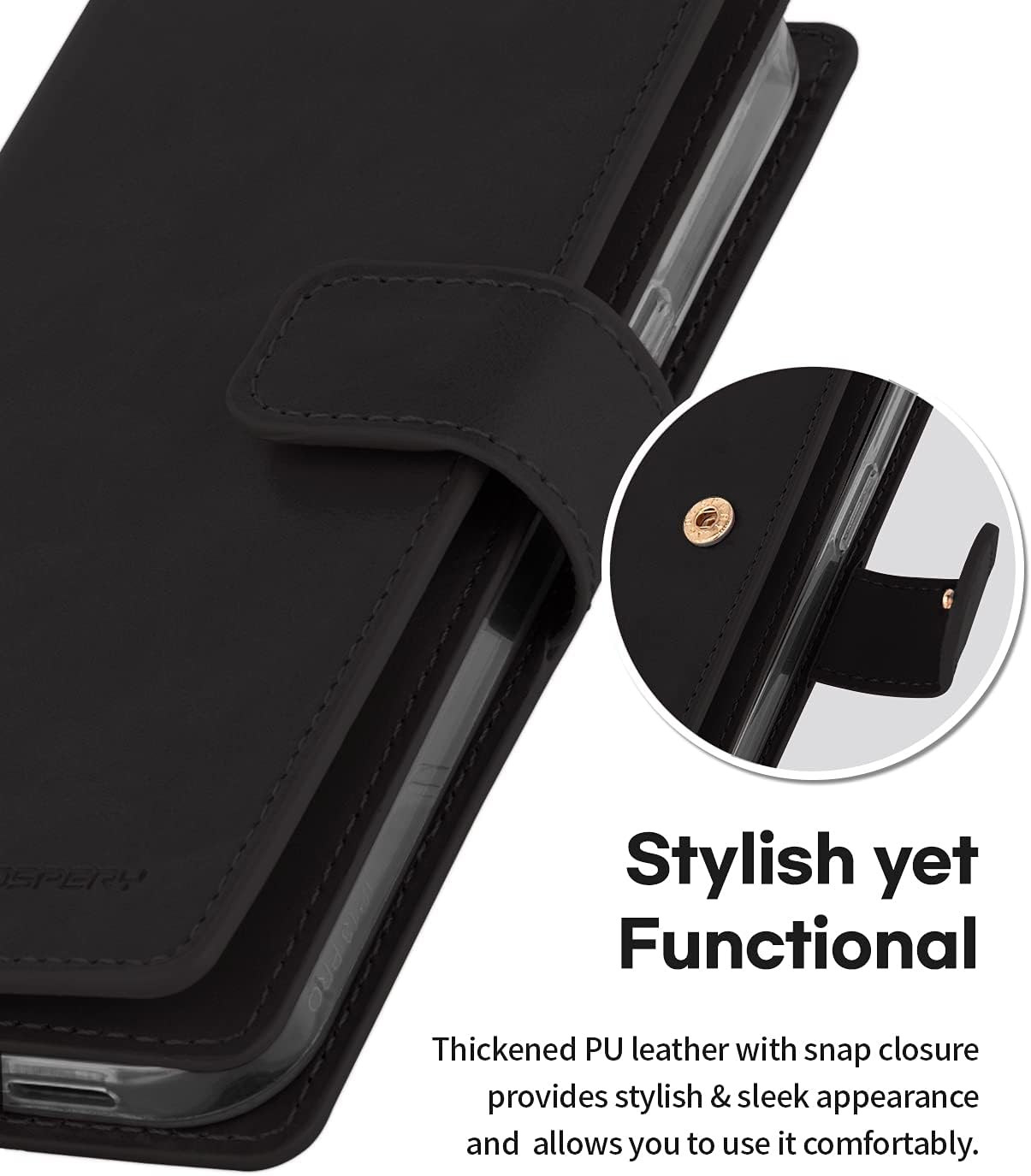 Goospery Mansoor Diary for Iphone 13 - Black image number 3