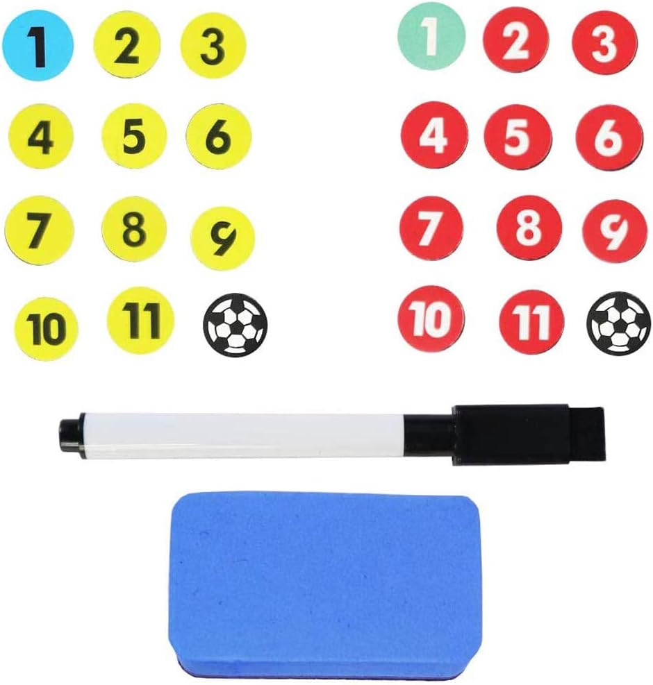 Magnetic Basketball Clipboard for Coach, Portable Tactical Basketball Coaching Board, Double Sides Full & Half Court Dry Erase Board with Marker Pen and Zipper Bag image number 5