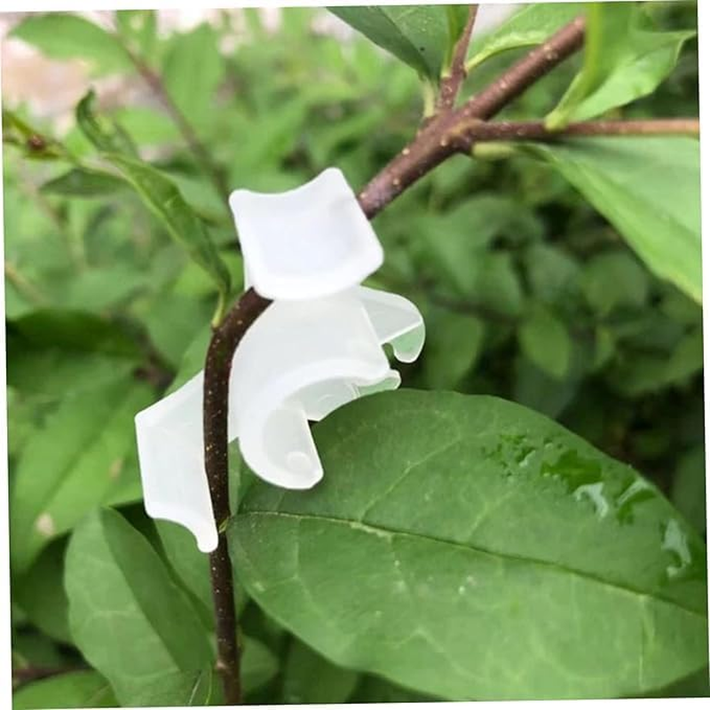 Plant Training Clips 90 Degrees Stem Trainer Clips, 40 Pieces Plants Bud Bender,Low-Stress Plants Training Clip,90&deg; Planting Stem Bender Low Stress Planting Branch Trainer Clips for Flower, White image number 5