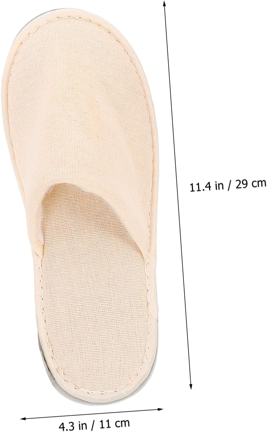 Didiseaon Portable Non-Slip Travel Folding Slippers for Men and Women 4 Pairs (2 Grey Canvas 2) for Home Business Trips and Travel image number 3