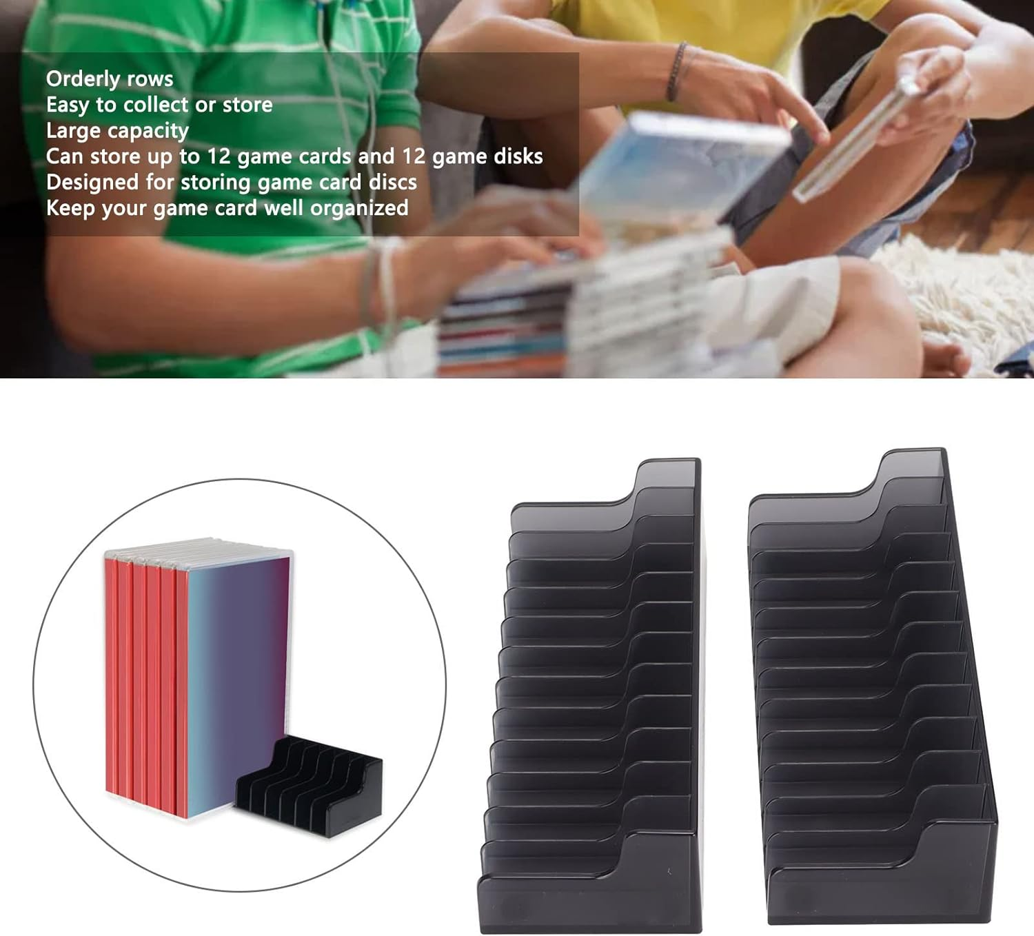 Game Card Storage Rack for Switch/Ps4/Ps5/ One, Multifunctional Game Disk Display Box, Game Card Storage Bracket