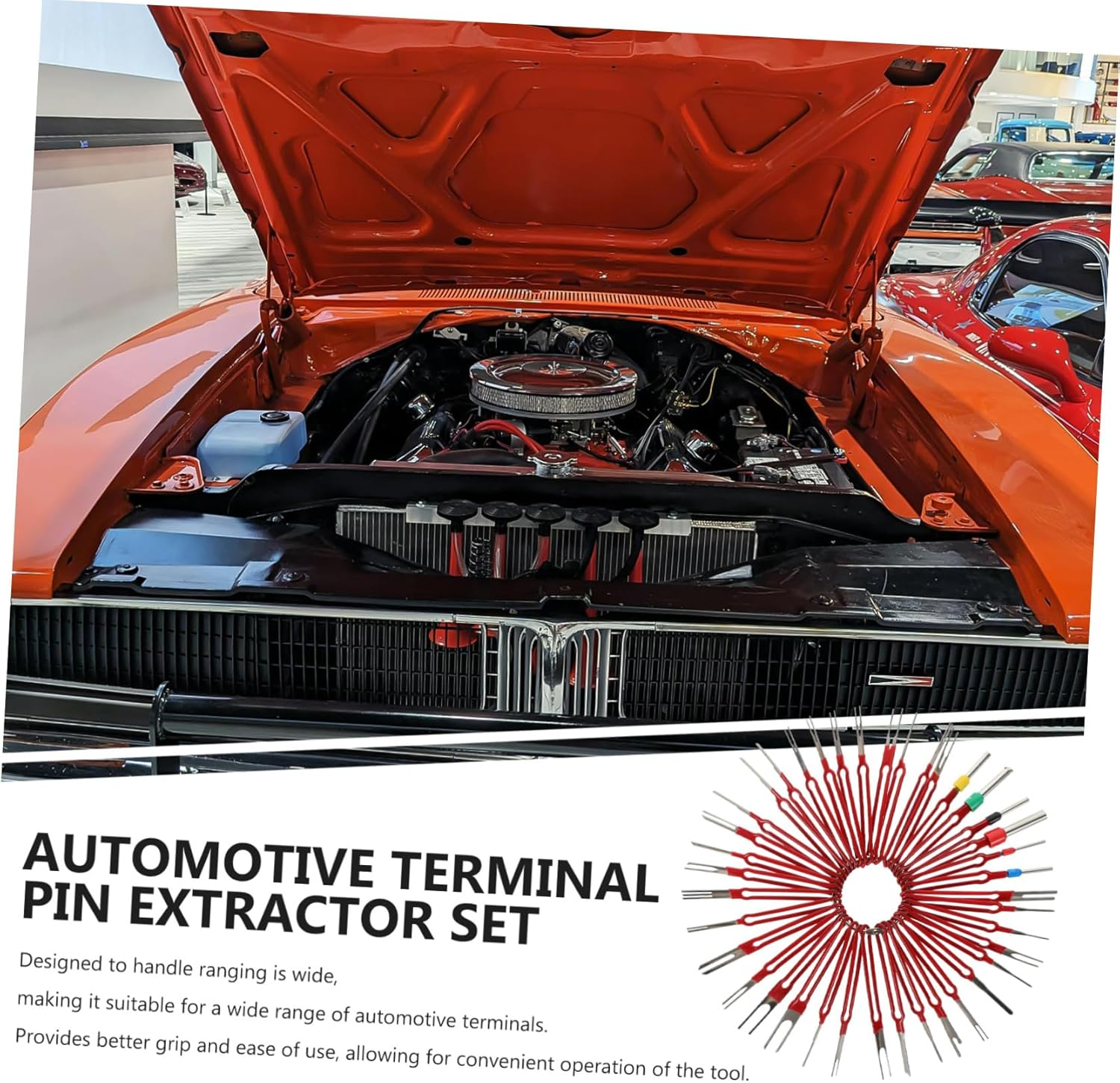 GETAJGHSD 39Pcs Automotive Terminal Pin Remover Tool Car Tools Terminal Ejector Kit image number 4