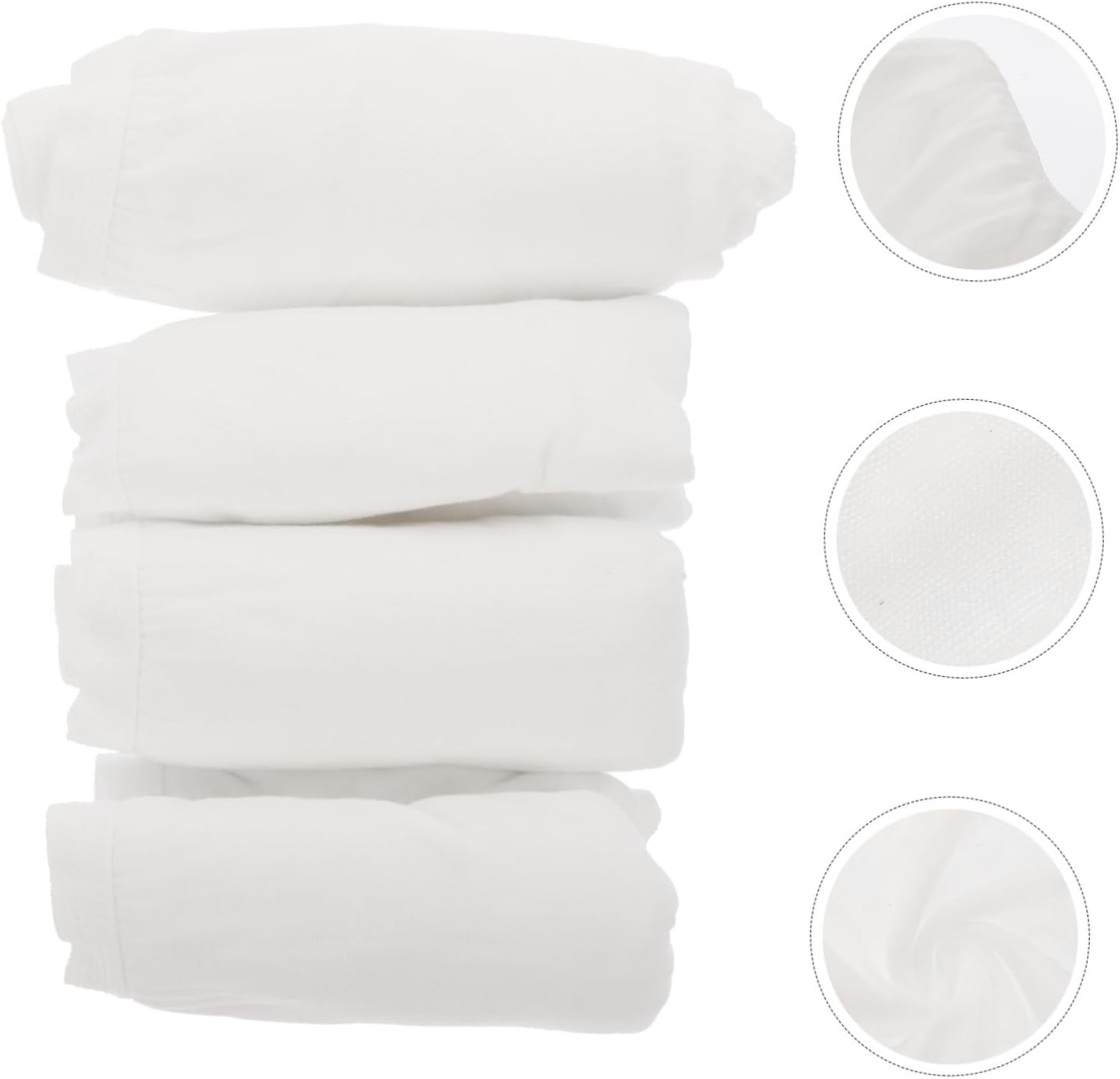CALLARON 4Pcs Disposable Maternity Underpants XXL Supple Postpartum Care Panties Women Breathable Lightweight Skin-Friendly Pregnancy Underwear for Convenient Travel White image number 3