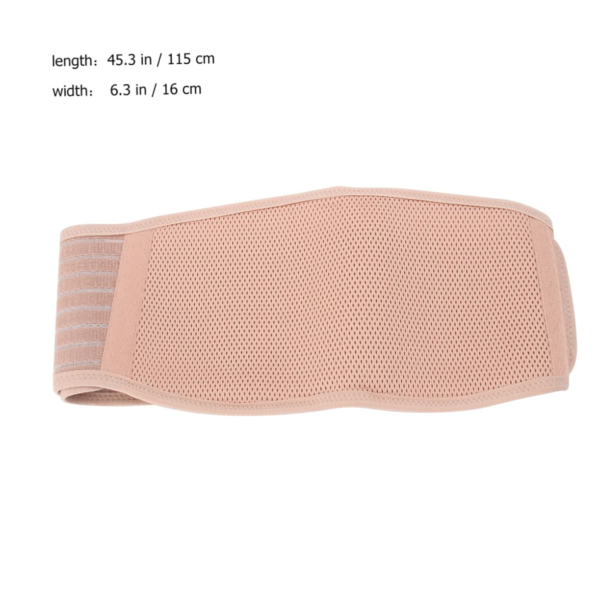 Maternity Belly Belt and Abdomen Support Band Beige Free Size Breathable Waist Care Back Brace Pregnancy Protector for Women Prenatal and Postpartum Lower Abdomen Comfort image number 4