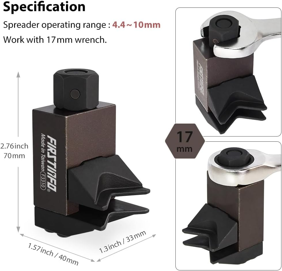 FIRSTINFO F3310 Universal Suspension Strut Split Hub Clamp Steering Knuckle Spreader for Strut Replacement image number 5