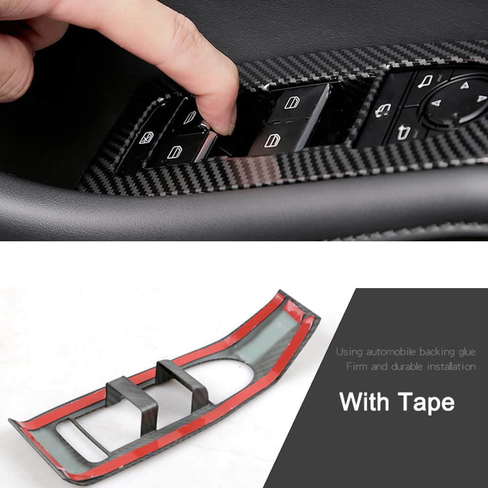 AOKIO Interior Door Window Switch Panel Cover, Door Lock Control Button, Trim for Mazda 3 Sedan Hatchback Mazda Cx30, Accessories 2020 2021 2022 2023 2024