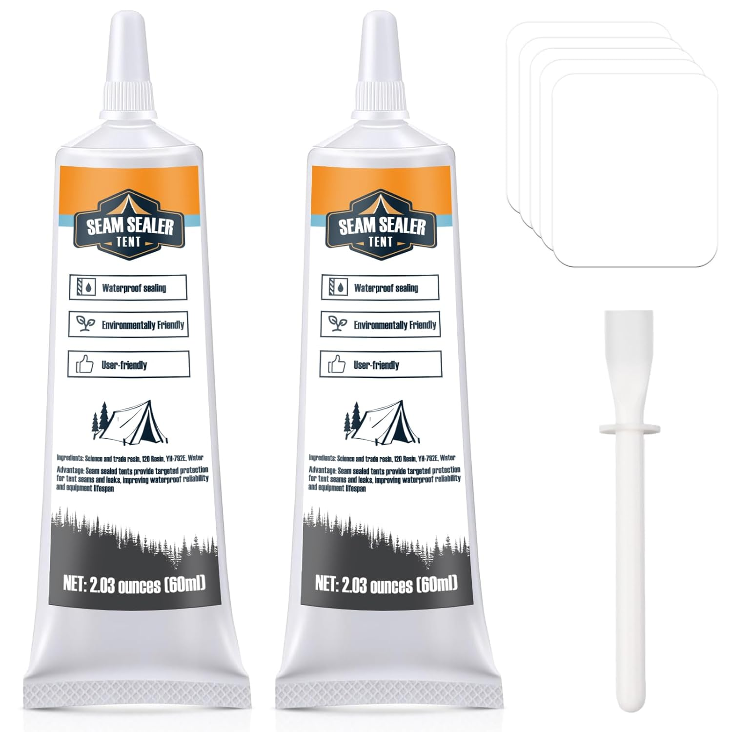 Tent Seam Sealer 120Ml, No Sew Solution Waterproof Fast Cure Seam Sealer Tent, for Tents and Outdoor Fabric, Clear image number 5