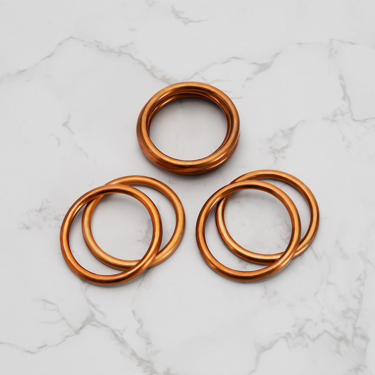 LT Easiyl 10Pcs 43Mm Motorcycle Exhaust Gaskets Compatible with Honda CB 650 F 650 FA Motorcycle Exhaust Muffler Gasket Exhaust Pipe O-Ring Washer Seal Ring