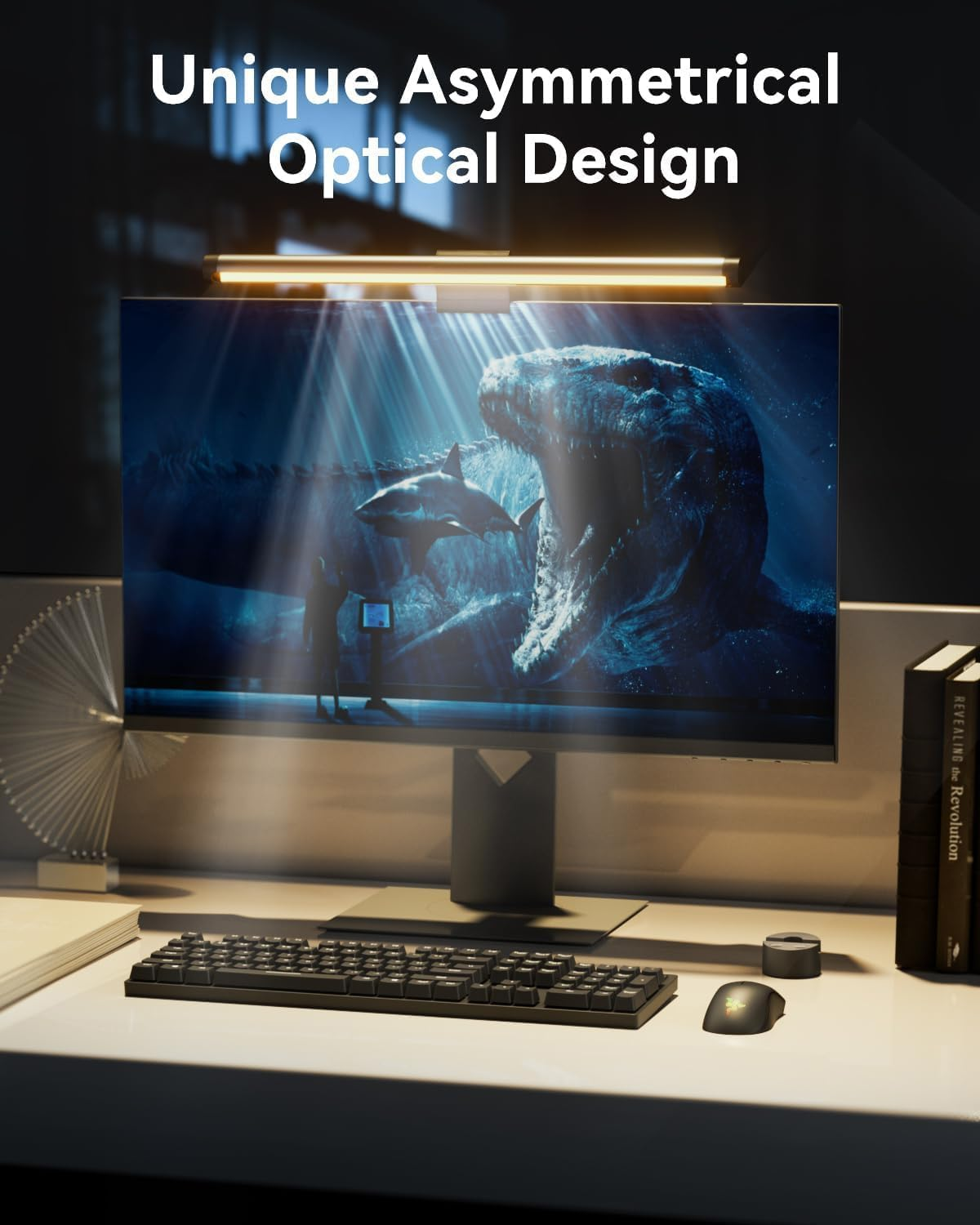 Computer Monitor Light Bar - Screen Monitor Light for Eye-Caring, Dimmable Screen Lamp Eye Protector, USB LED Screen Bar Monitor Lights for Office, Home, Desk, Gaming