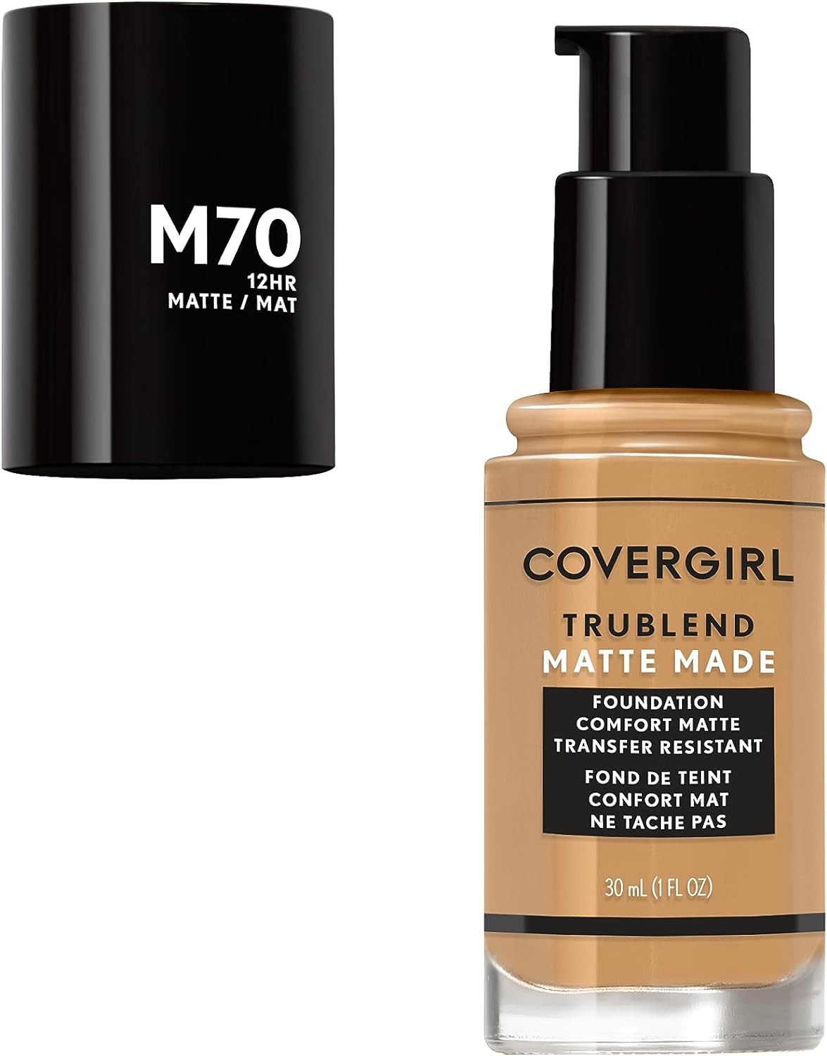 Covergirl Trublend Matte Made Liquid Foundation - M70 Sand Beige for Women 1 Oz Foundation image number 2