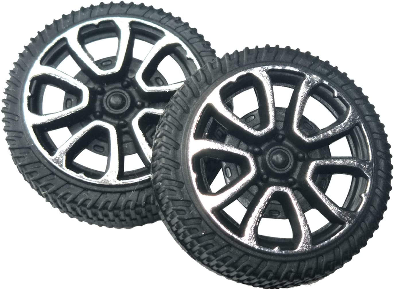 EUDAX 30Mmx9Mm Plastic Roll 2Mm Dia Shaft Toys Wheel and 2Mmx100Mm STEM Shaft round Rod Axles for DIY Toy RC Car Truck Boat Helicopter Model Part (300 Pcs) image number 6