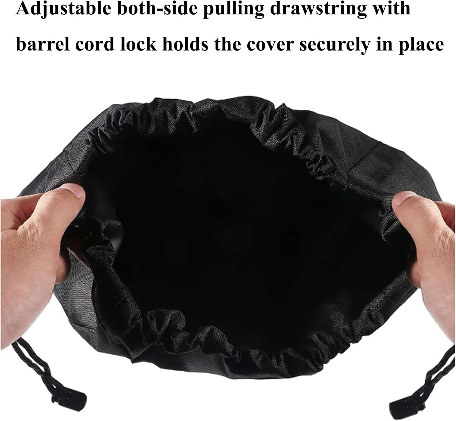 600D RV Electric Tongue Jack Cover,With Windproof Cord,Universal Trailer Jack Protective Tarpaulin Tarp Black Cover for Camper Travel Trailer Protector Parts Outdoor Accessories image number 1