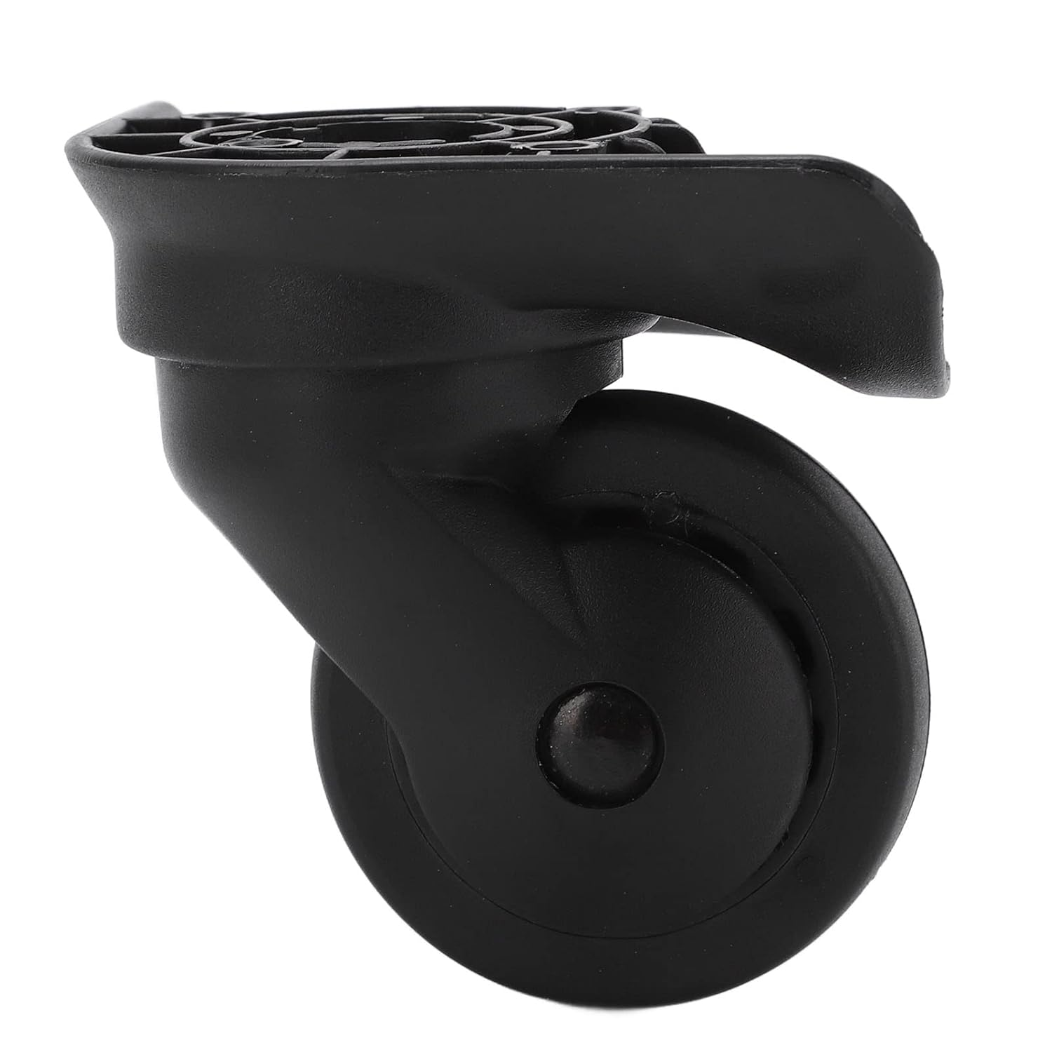 Qiilu Replament Luggage Wheels Luggage Swivel Casters Pp Pet 1 Pair Luggage Swivel Casters Swivel Wheels Repalment for Suitcase Black A52 image number 1