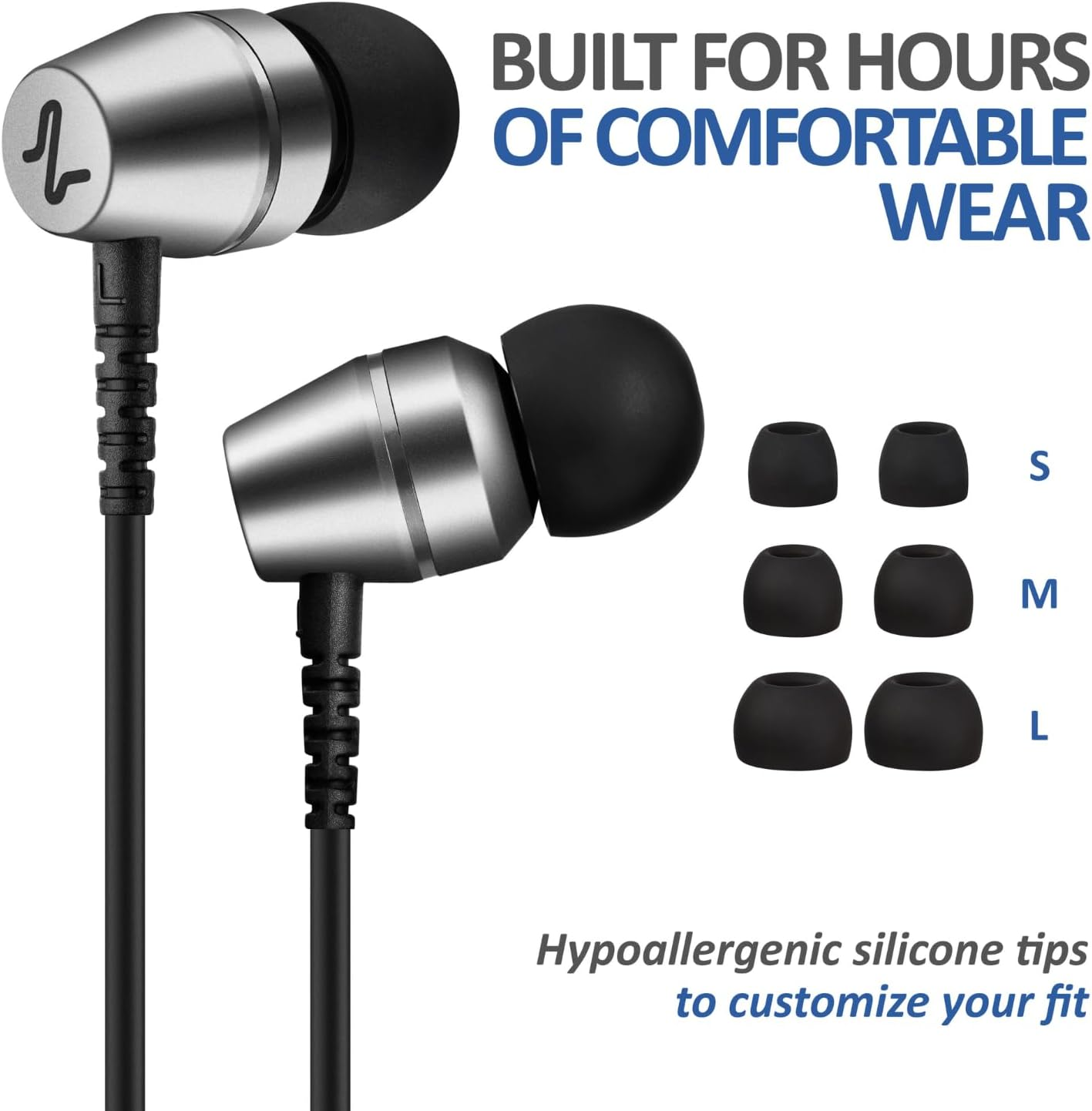 LUDOS OMNITONE USB C Headphones, 5 Years Warranty, USB-C Earbuds for Iphone 16 15 Pro Max plus Samsung Galaxy S24 S23 Ultra S22 S21 FE S20 Z Flip 3 Fold 4 A53 A54, USB Type C Earphones for Ipad Pro image number 3