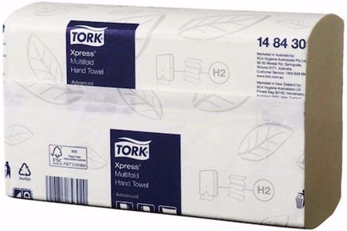 Tork Xpress Multifold Slimline H2 Hand Towel, 185 Piece (Pack of 21)