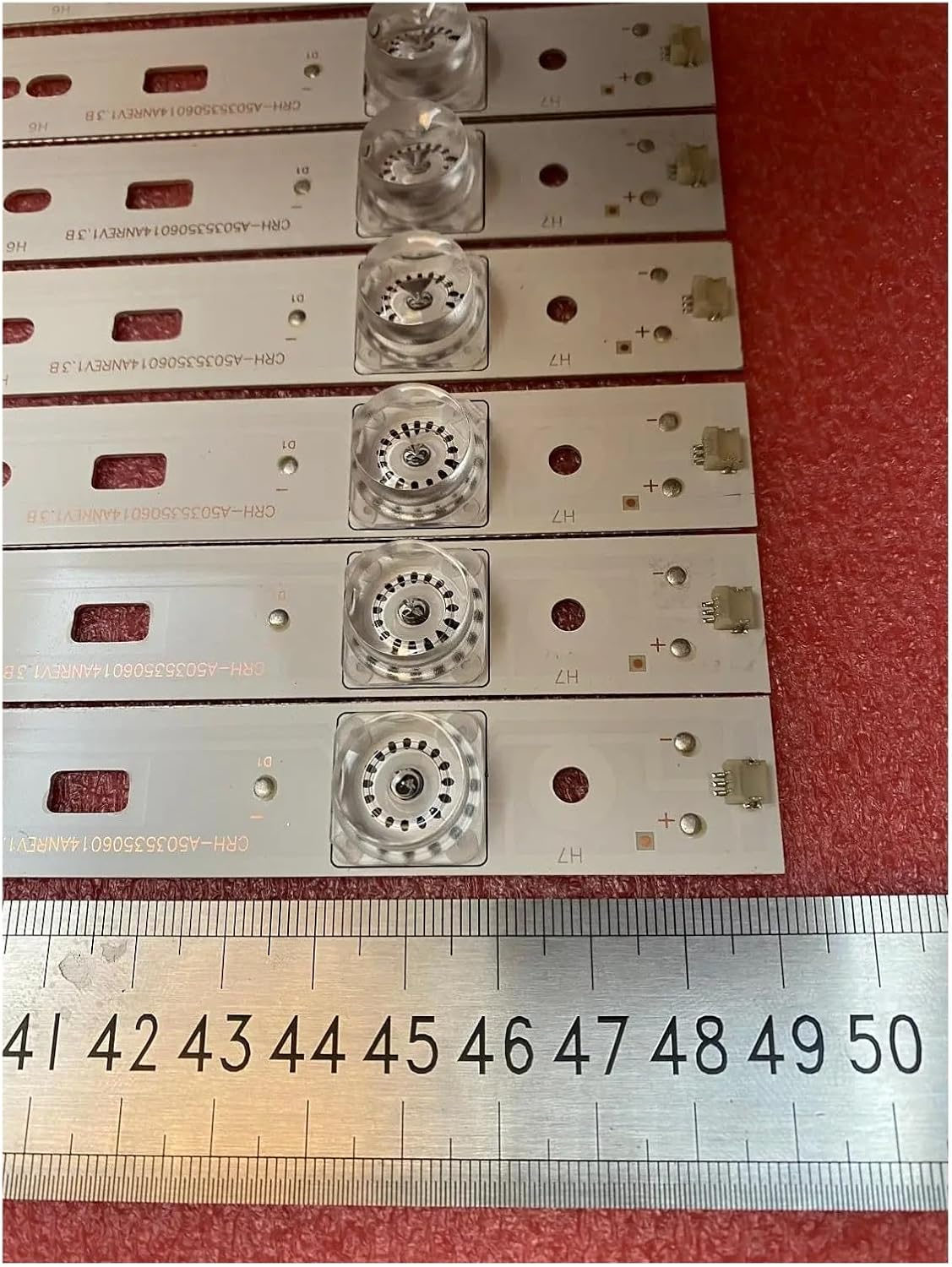 LED Backlight Strips 6LED for Tele.Fun/Ken TF-LED50S13T2 SW50D06A-ZC14CG-02 SW500M05 50S9 K50 K50J Pptv 50C2S CRH-A503535060151 (Color : Kit 10Pcs for 1 TV) - 50 Pcs image number 3