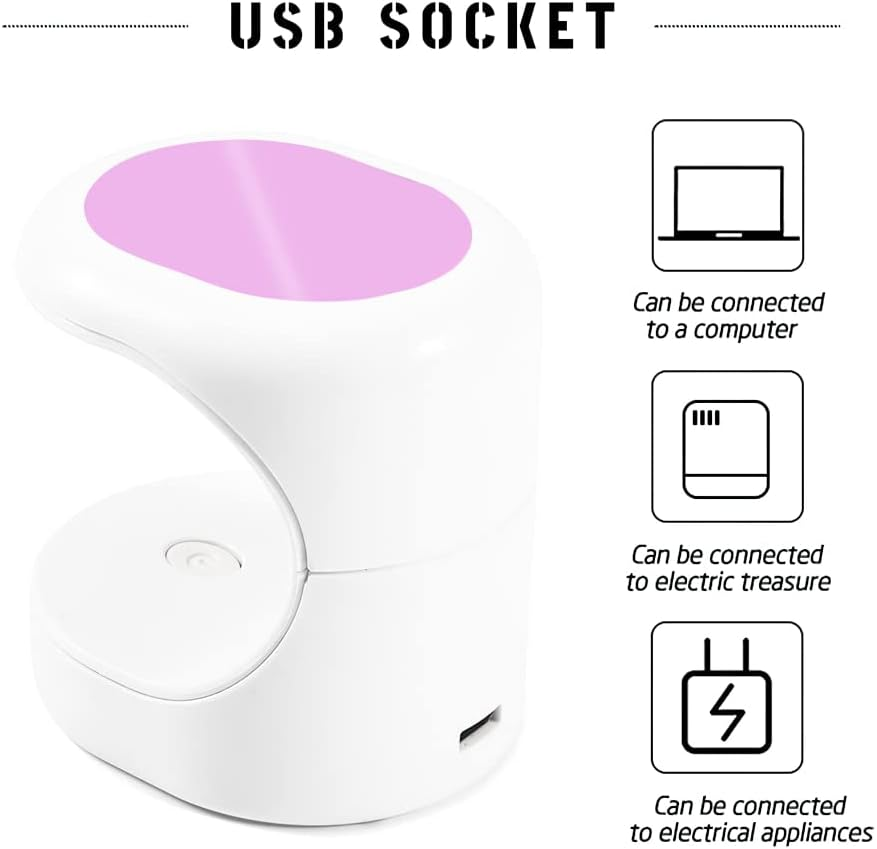 Nail Dryer Portable Mini 16W Uv Led Lamp Nail Dryer with USB Cable Gel Nail Polish Dryer for Easy and Fast Quick Dry DIY Nail Art Travel Use Nail Lamp