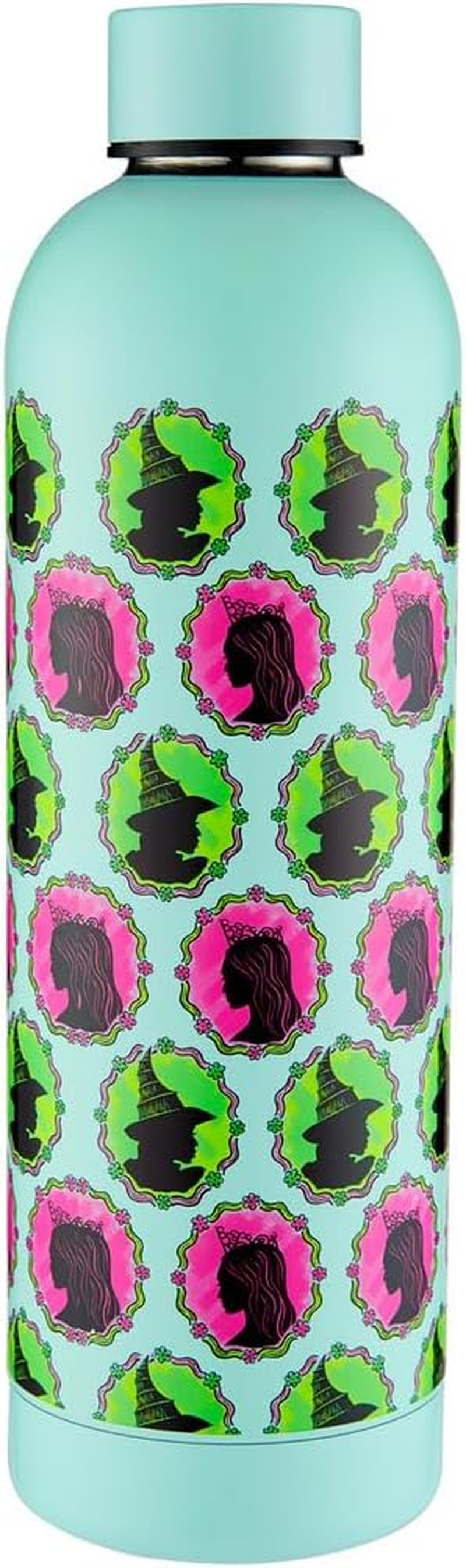 Maxwell & Williams Wicked Magical Double Wall Insulated Bottle in Elphaba and Glinda Icons Gift Box, 750 Ml Capacity, Green/Pink