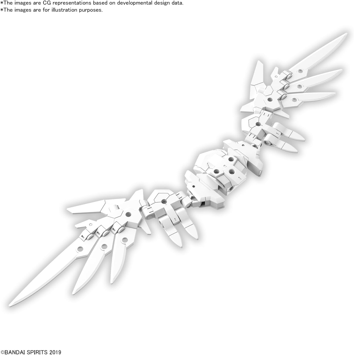 BANDAI Hobby KIT 30MM 1/144 Option Parts Set 17 (Wing Unit 1)