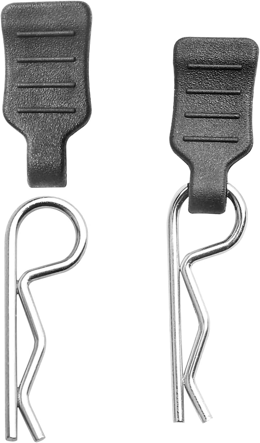 50PCS Universal RC Car Body Shell Clips RC R-Type Pins with Pull Tabs Compatible with All 1/16 1/18 RC Vehicles Truck Buggy Shell Replacement Parts image number 1