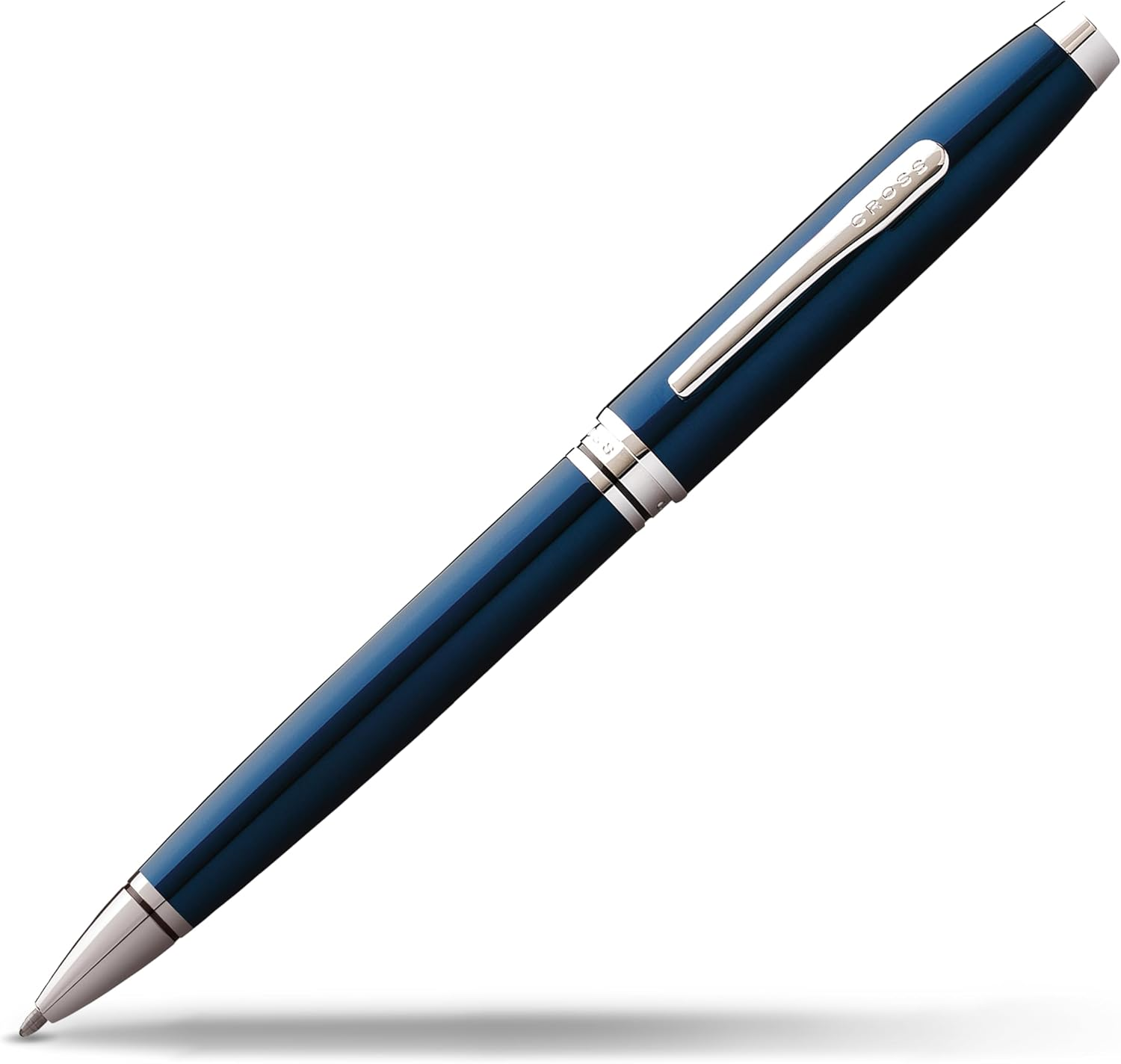 Cross Coventry Ballpoint Pen, Blue Lacquer with Chrome Finish