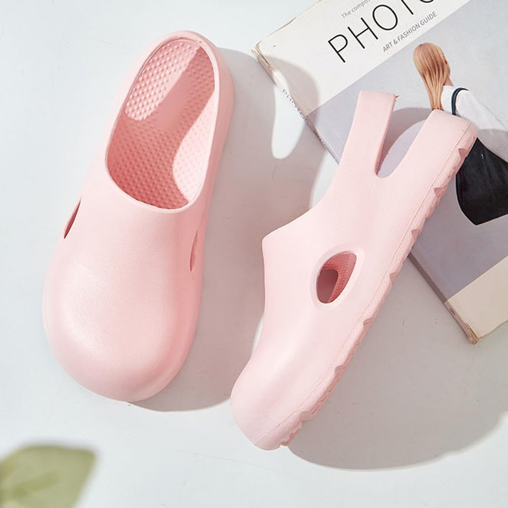 Garden Clogs for Women, Arch Support Work Shoes Comfort Non-Slip Waterproof Mules Nurse Sandals, Fixed Heel Strap Outdoor Beach Slippers Girls Ladies Classic Closed Toe Slides image number 5