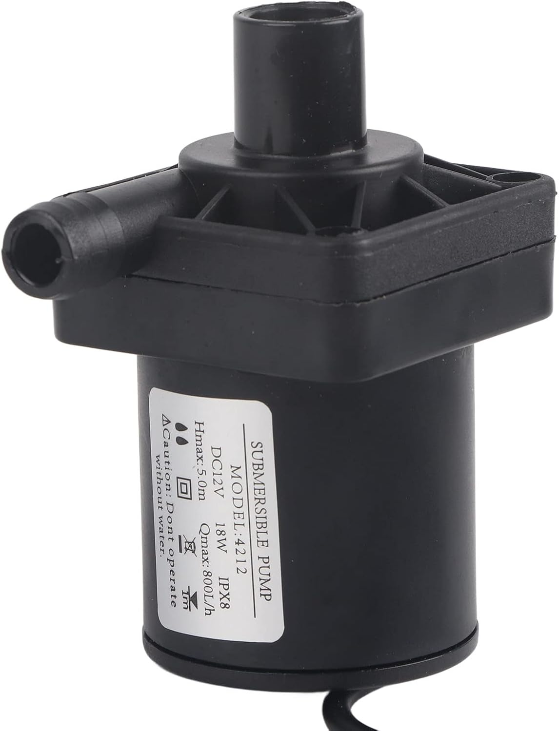 Jeffergarden DC Submersible Pump Mini ABS Silent Brushless Motor Fountain Pump for Pools Pond 12V 18W image number 4