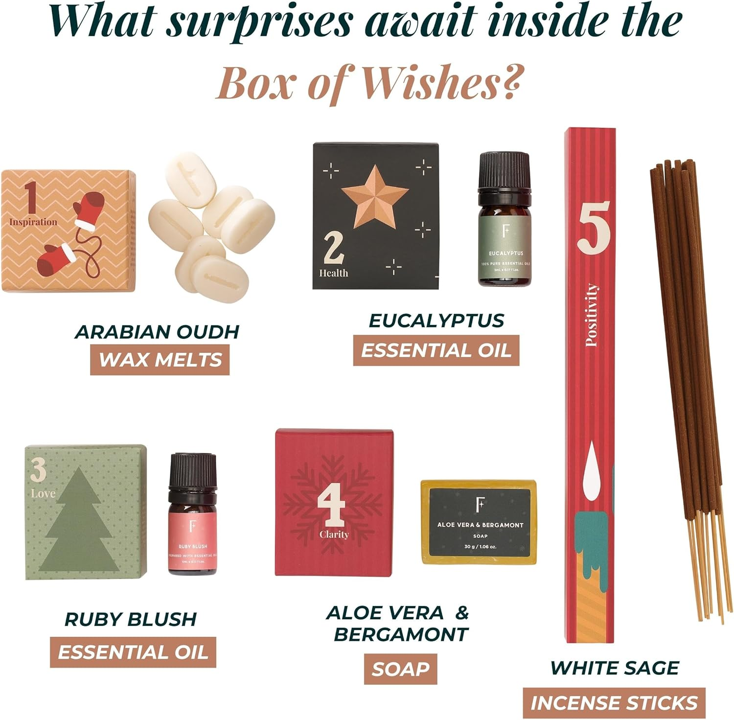 Folkulture Set of 12 Box of Wishes - Advent Calender Gift Set image number 1