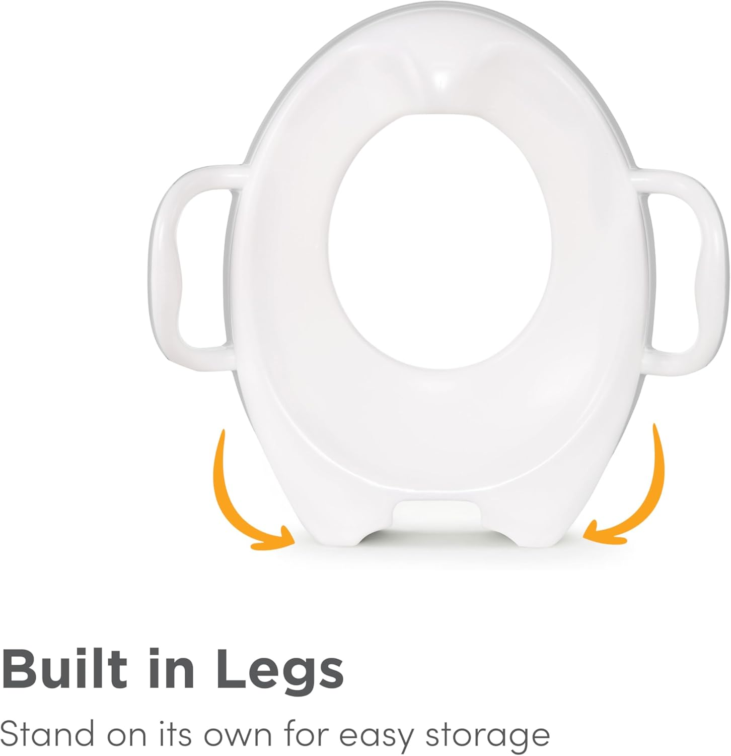 Munchkin Sturdy Potty Seat | Toddler Toilet Seat with Handles and Legs | Portable, Grey image number 1