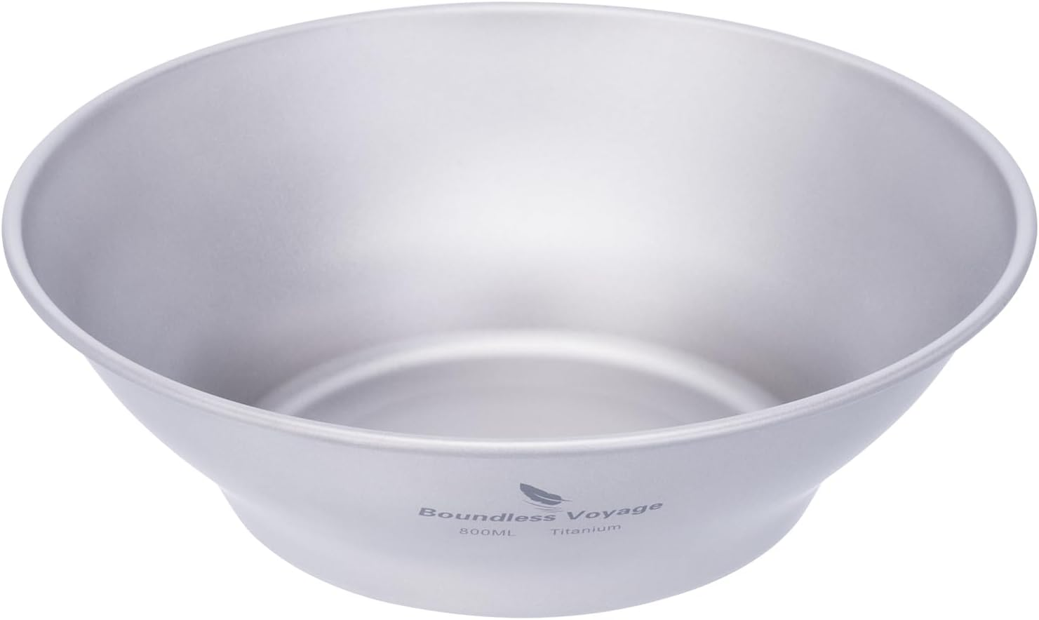 Boundless Voyage Ti15165B Titanium Plate Plate Outdoor Camping Tableware Outdoor Bowl Titanium Tableware and Utensils Measuring Kit for Camping Backpack image number 1