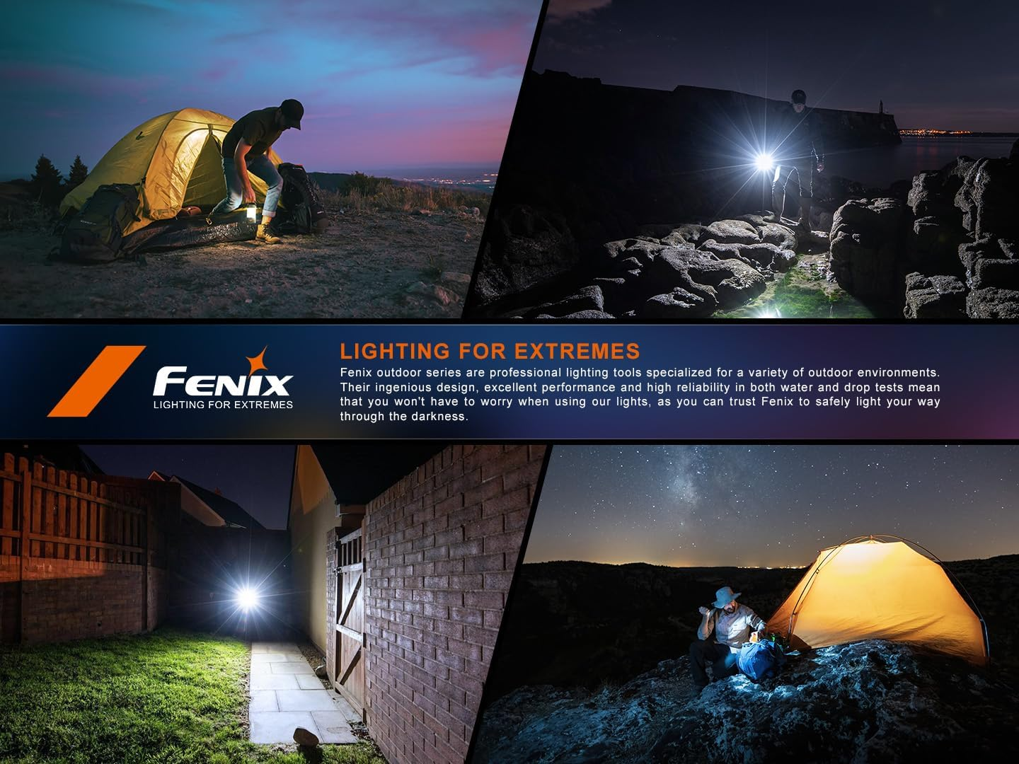 Fenix Cl22R Rechargeable Lantern - Waterproof & 500 Lumens Flashlight Lantern - LED Lantern 200 Hours Working & Seven Lighting Modes - Camping Lights Hiking, Fishing, & Outdoor Adventures - Wild Green