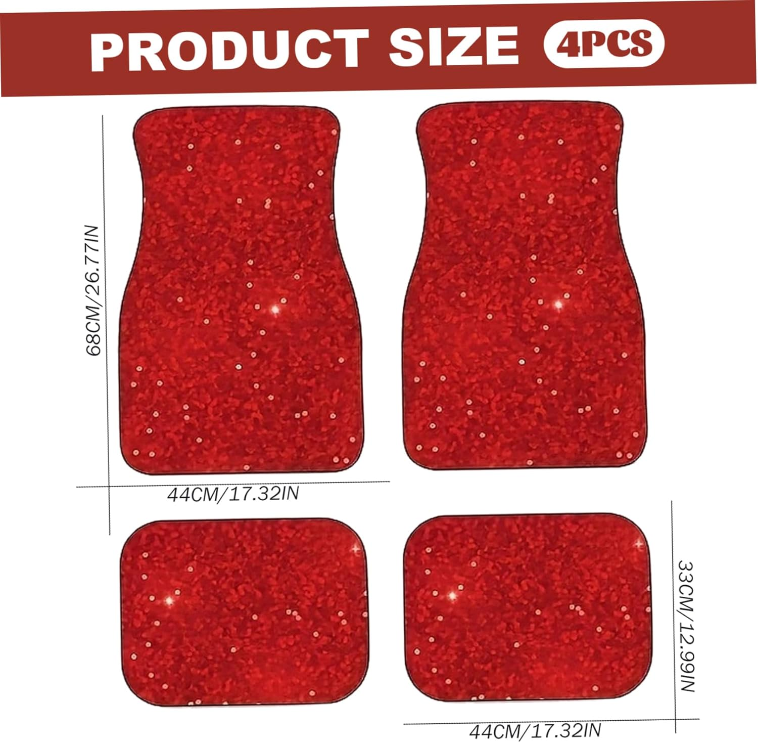 Car Mats Full Set, Wear-Resistant & Dustproof Boho Automotive Floor Mats, Non-Slip Car Interior Accessories for Trucks, SUV, Sedans image number 6