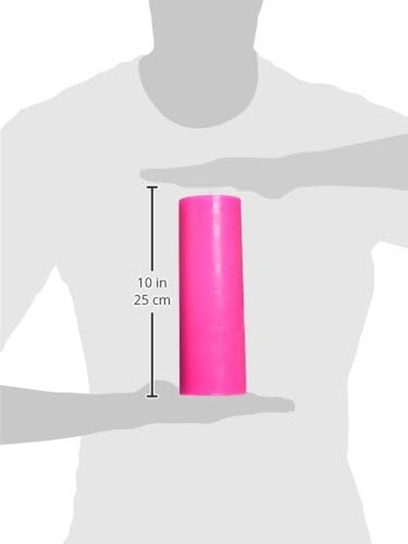 Zest Candle Pillar Candle, 3 by 9-Inch, Hot Pink image number 3