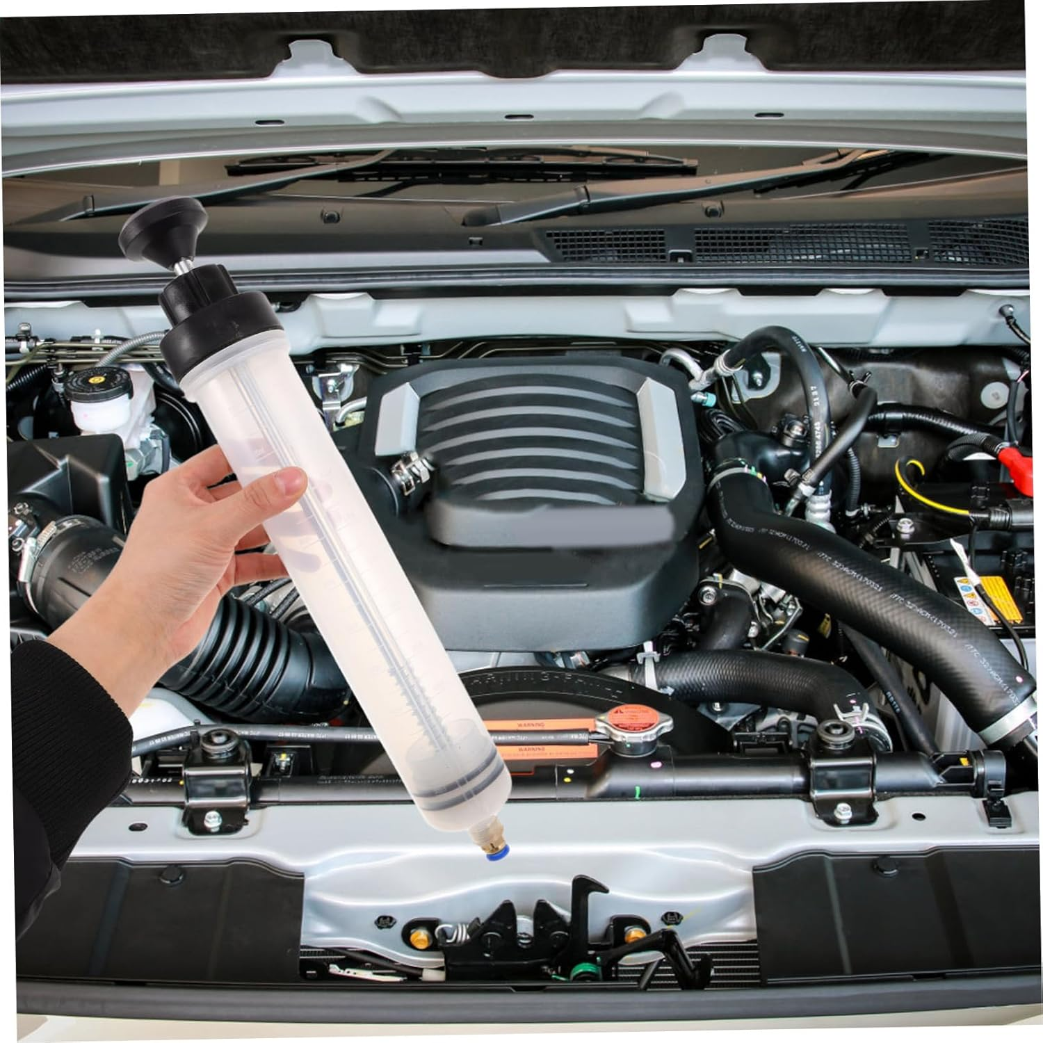 EXAOMBLE 1Set Multi-Purpose Automotive Fluid Extractor Pump for Efficient Oil and Brake Fluid Changes Manual Suction Tool for Vehicle Maintenance image number 1