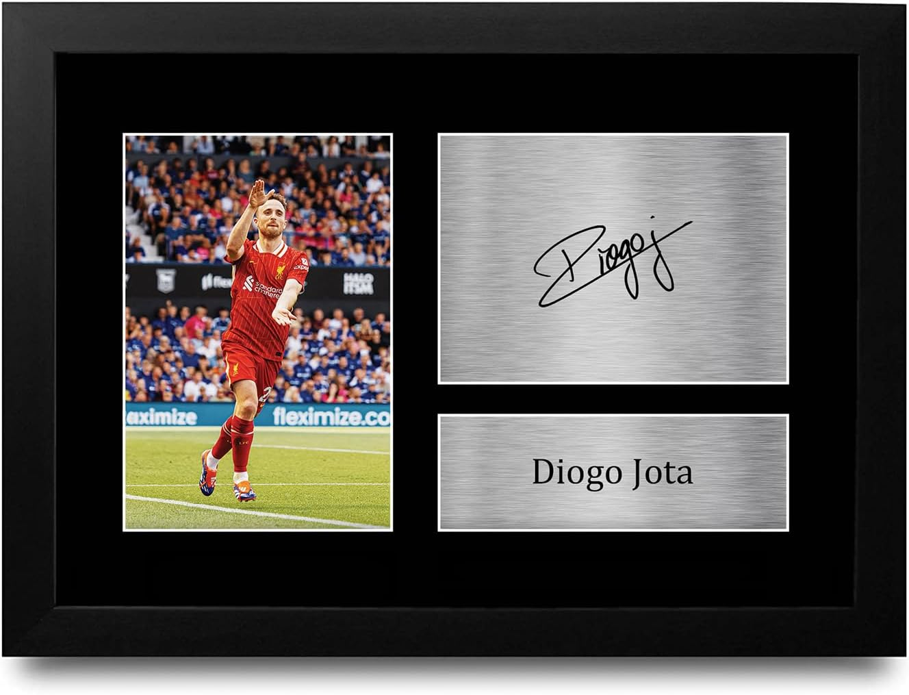 HWC Trading FR A4 Diogo Jota Liverpool Gifts Printed Signed Autograph Picture for Fans and Supporters - A4 Framed