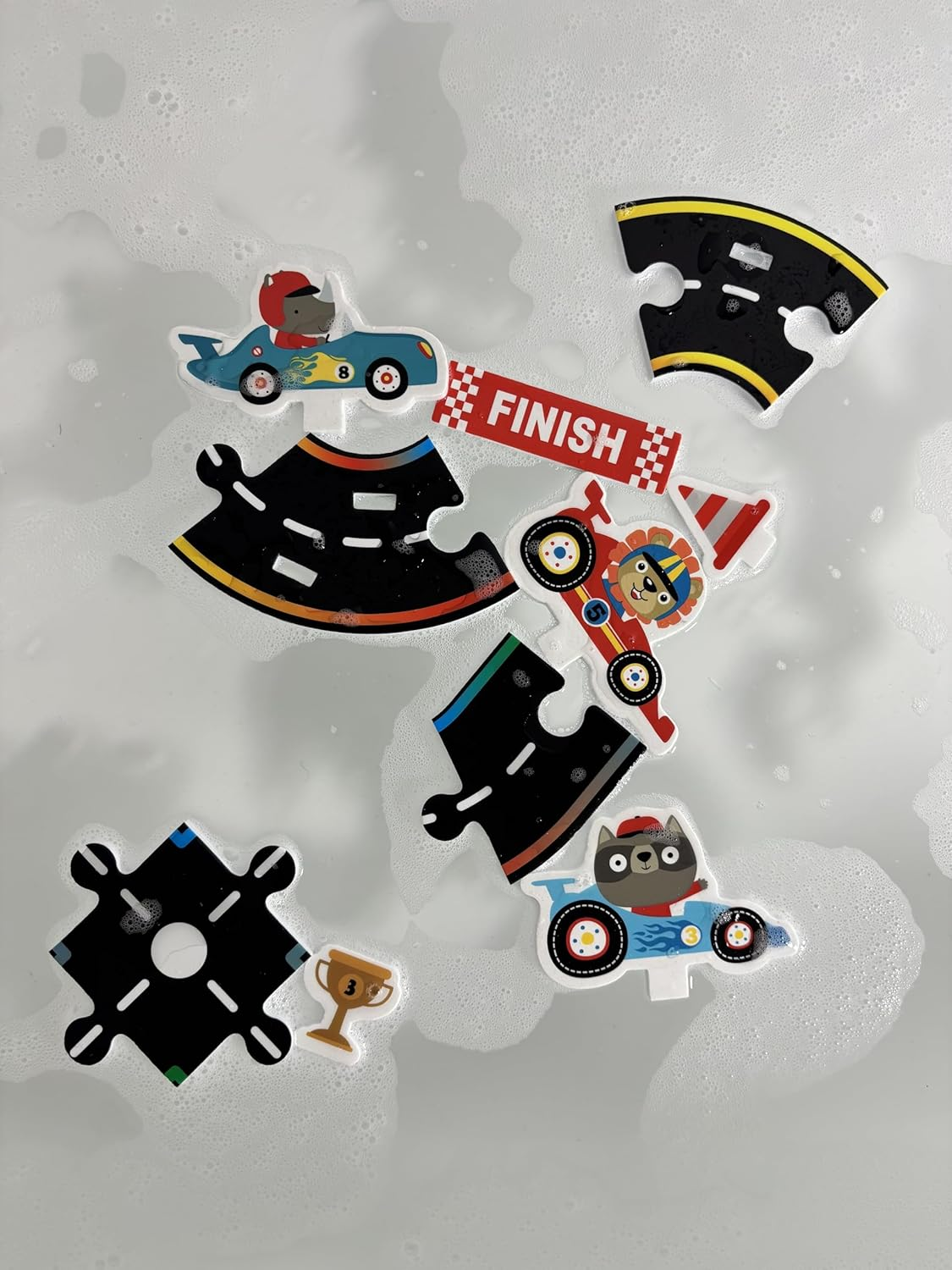 Buddy & Barney Bath Time Racing Car Grand Prix Set image number 2