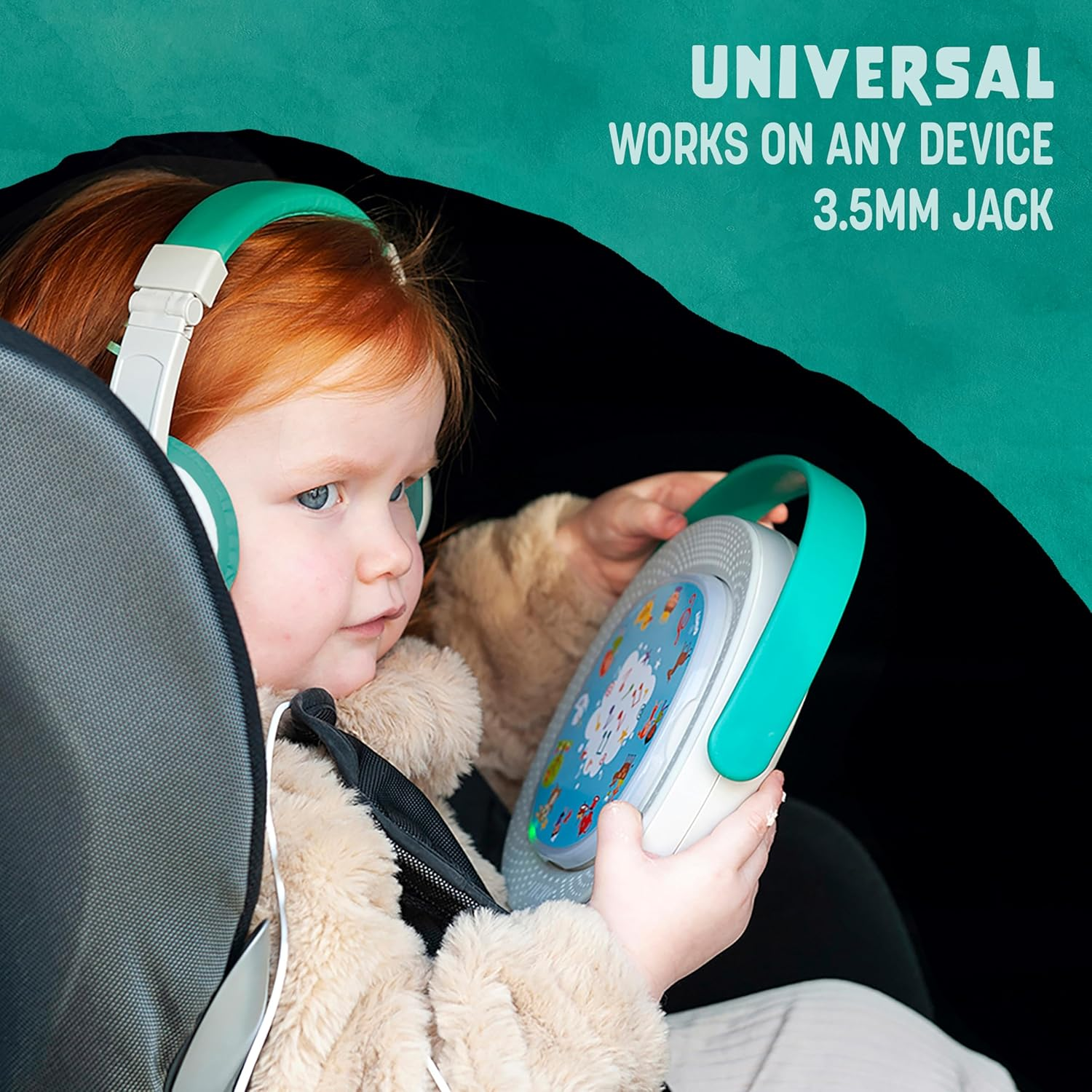 Timio Kids Headphones &ndash; Volume-Limited, Durable & Comfortable &ndash; Safe Headphones for Toddlers and Children &ndash; Compatible with Timio Audio Player &ndash; Travel Friendly, 3.5Mm Jack image number 5