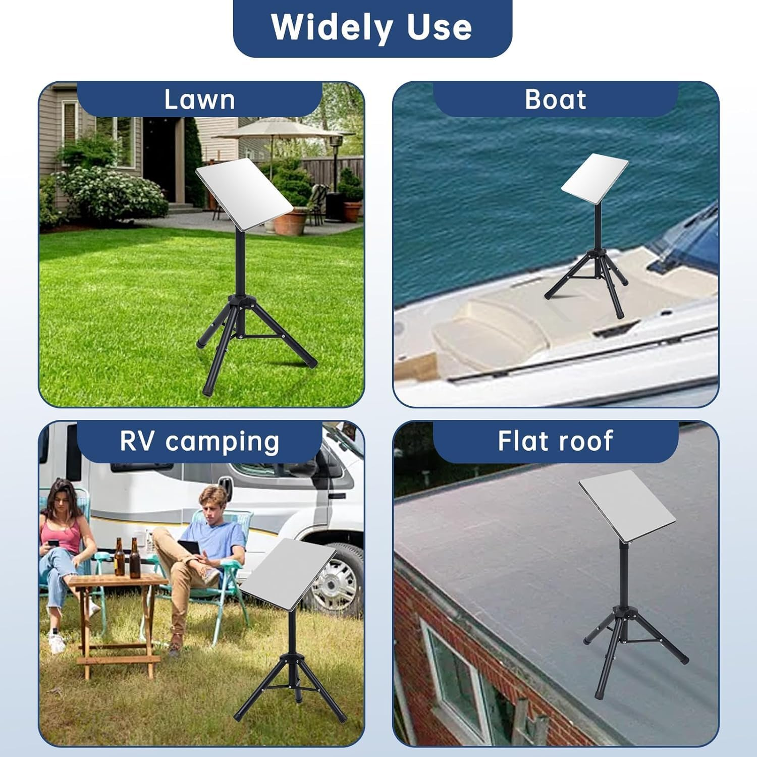 Starlink Gen 3/Starlink Mini Tripod with Tubular Adapter, Outdoor Portable Starlink Mounting Kit, Foldable Satellite Mounting Tripod for Camping and RV Travel. image number 2