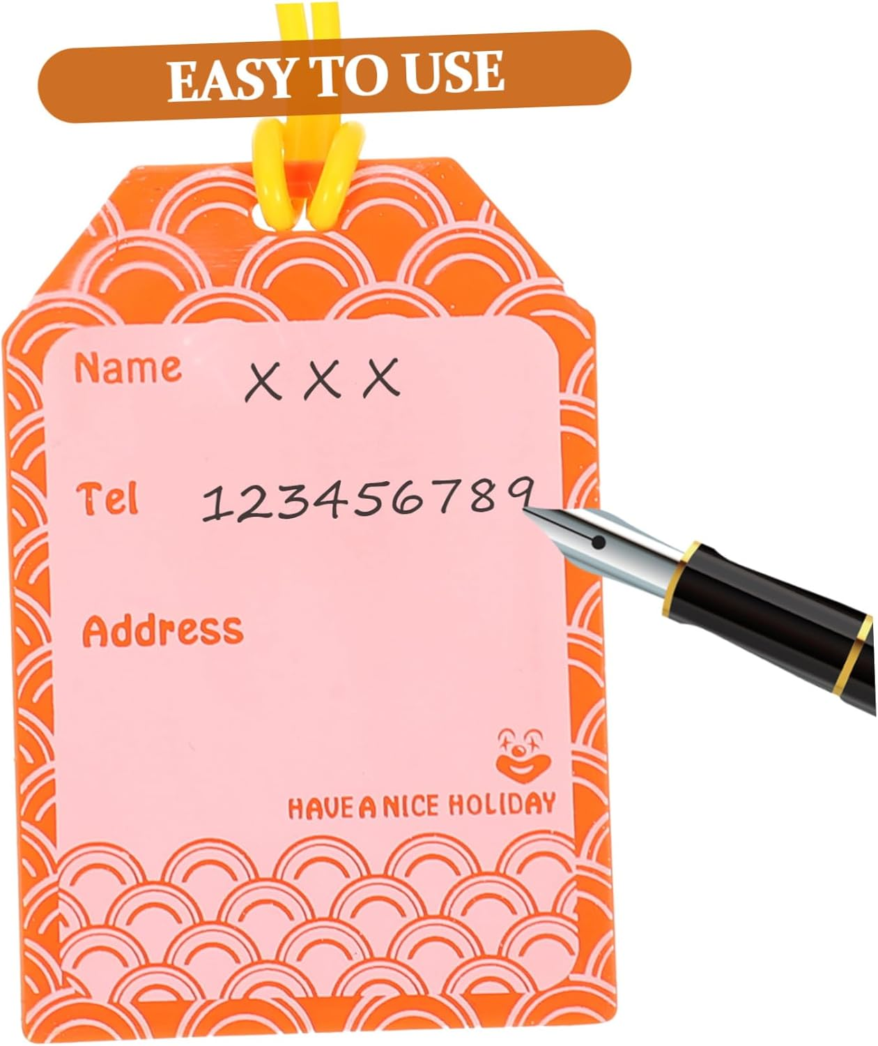 ABOOFAN 4Pcs Luggage Tags Travel Baggage Tag Labels Decorative Suitcase Name for Outdoor