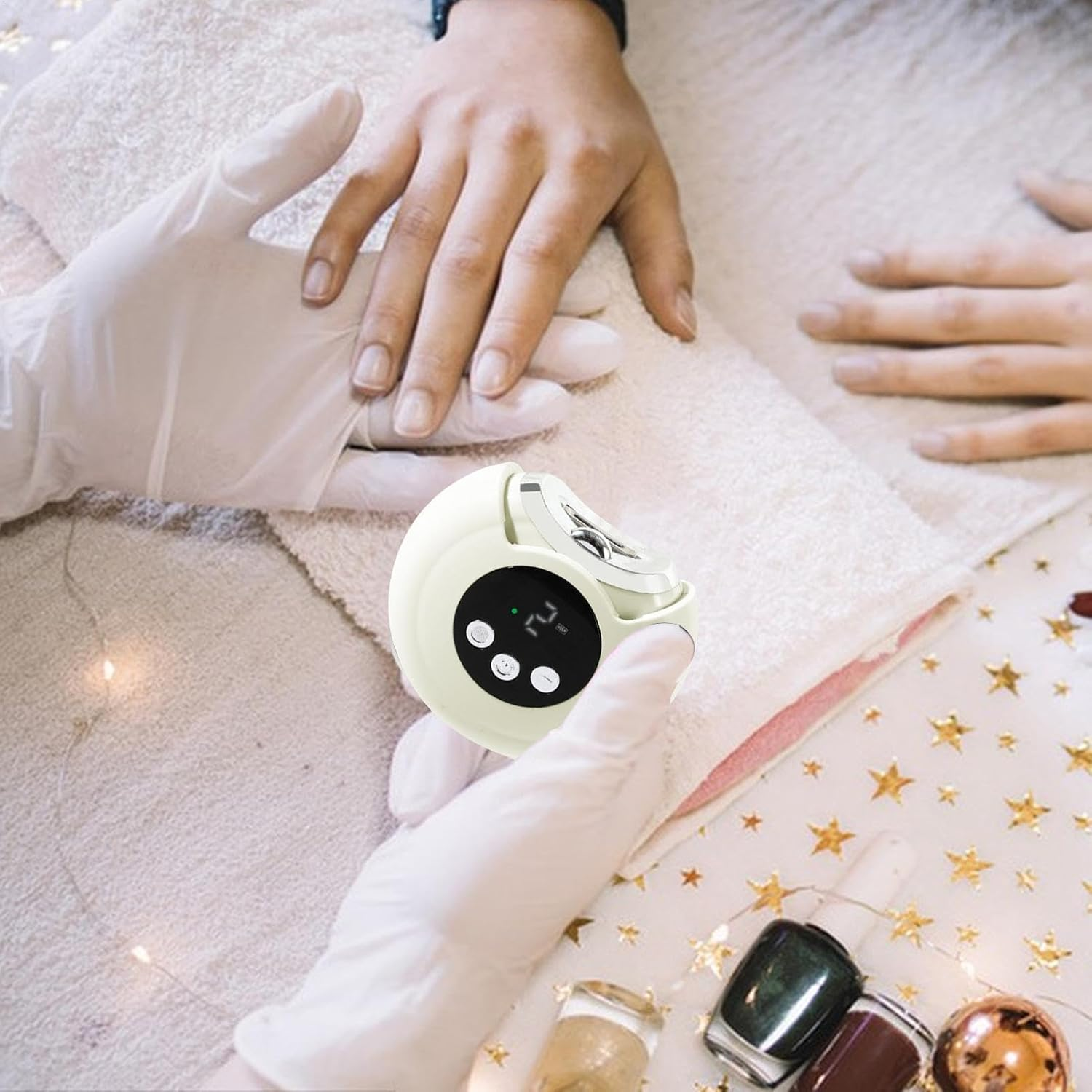 Arrovarp Electric Nail Trimmer | Rechargeable Automatic Nail Trimmer - Nail Care Supplies, Multipurpose Nail Trimmer for Home, Daily Life, Travel - Purple image number 2