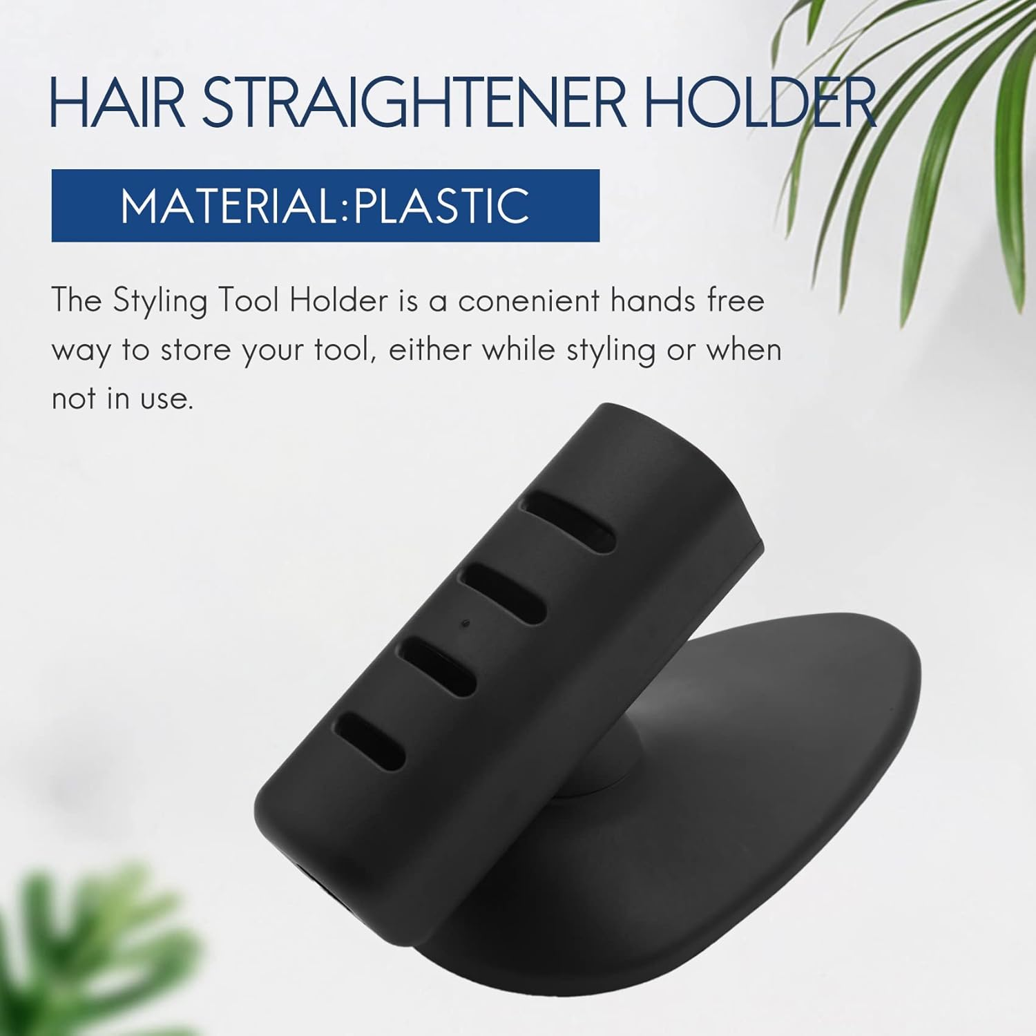 Barber Salon Hair Flat Straighteners Iron Suction Cup Wall Mount Stand Holder image number 4