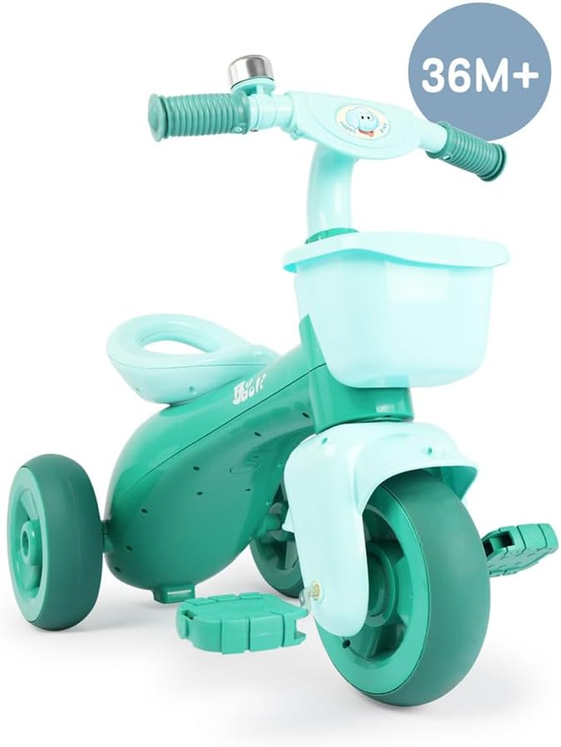 Lenoxx Gem Toys Tricycle Kids Ride-On | Adventure-Ready Design | Premium Materials | Develops Motor Skills | Vibrant Green | Ages 3+ | Safe & Fun image number 3