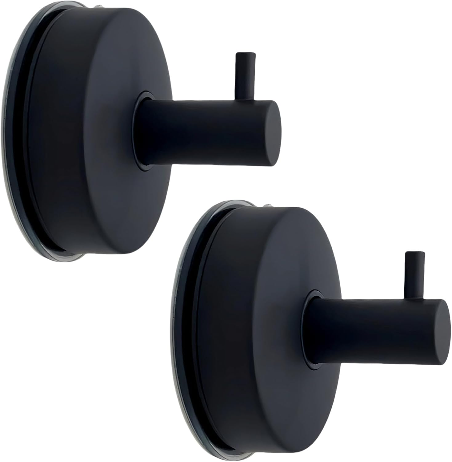 Castaic 2 Pacs Stainless Steel Suction Cup Hooks, Wall Mounted Hook for Loofah Towel, Bathroom Accessory Storage Vacuum No Drill (Gold)