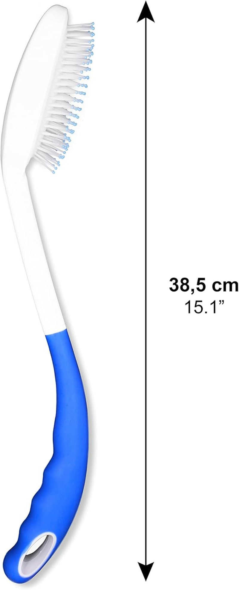 KMINA Long Handled Hairbrush (X1 Piece) Ergonomic Elderly Hair Brush Accessories for Restricted Mobility image number 1