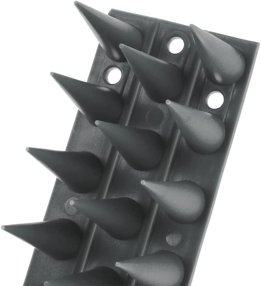HOTOOLME Bird Spike 14 Pack for Bird, Cat, Squirrel, Mouse, Pest Control Fence Spike Bird, Spikes Fence Wall Deterrent 13X1.77X1.45 Inches, Grey image number 1