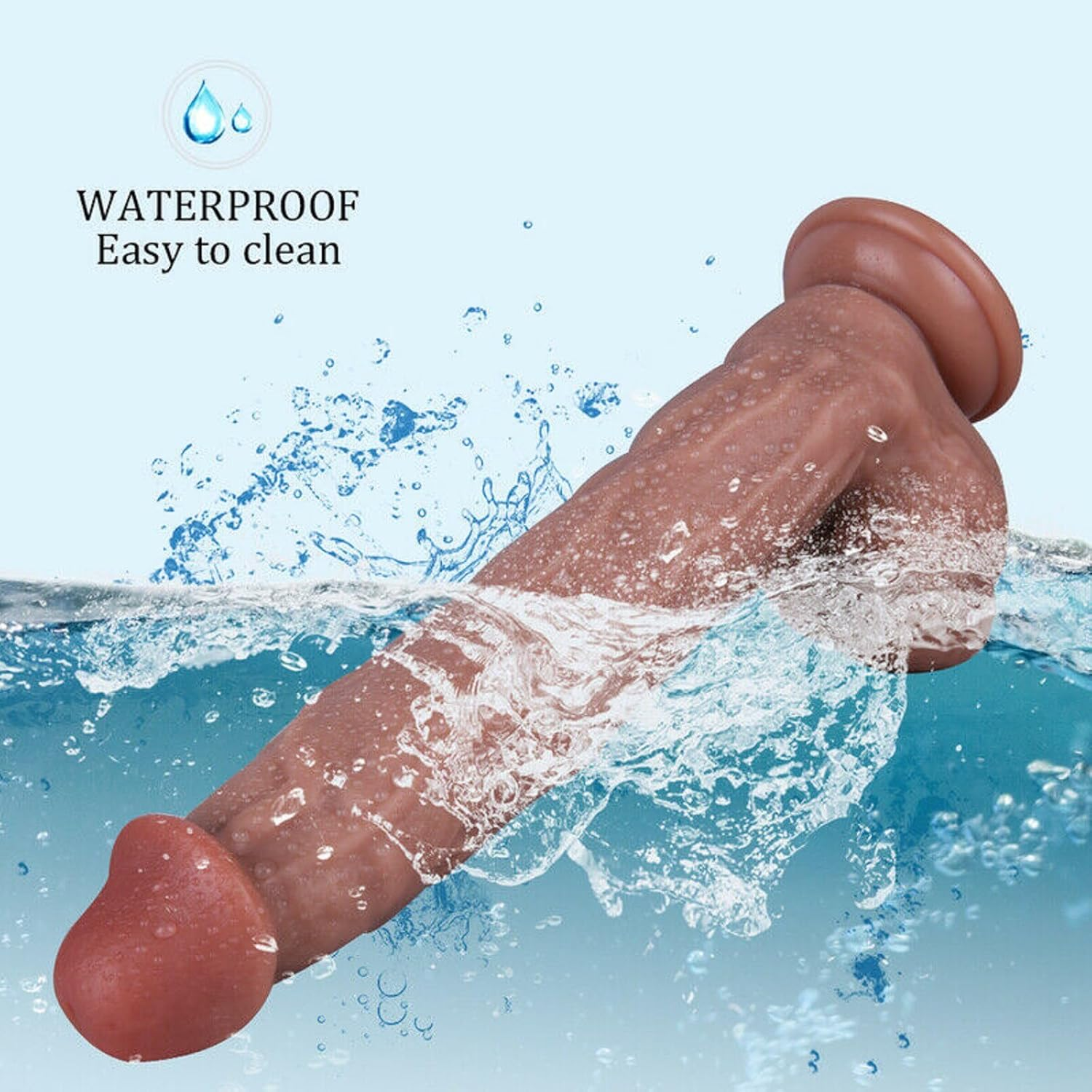 10.6" Extra Large Huge Thick Dildo, Realistic Silicone Thick Dildos with Strong Suction Cup for Hands-Free and Play, G-Spot Giant Monster Anal Dildo XXL Monster Sex Toys for Women and Men Sex Toy image number 2